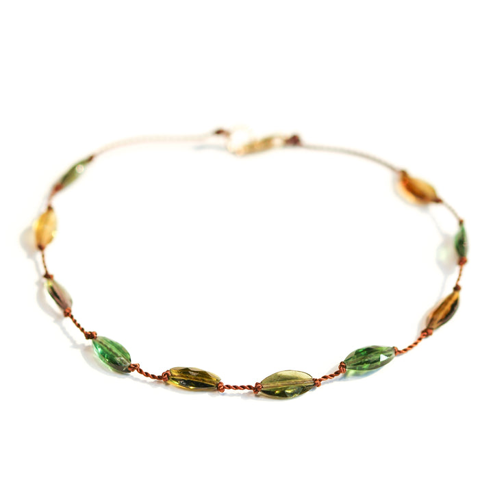 Multi Green Tourmaline Bracelet No. 136