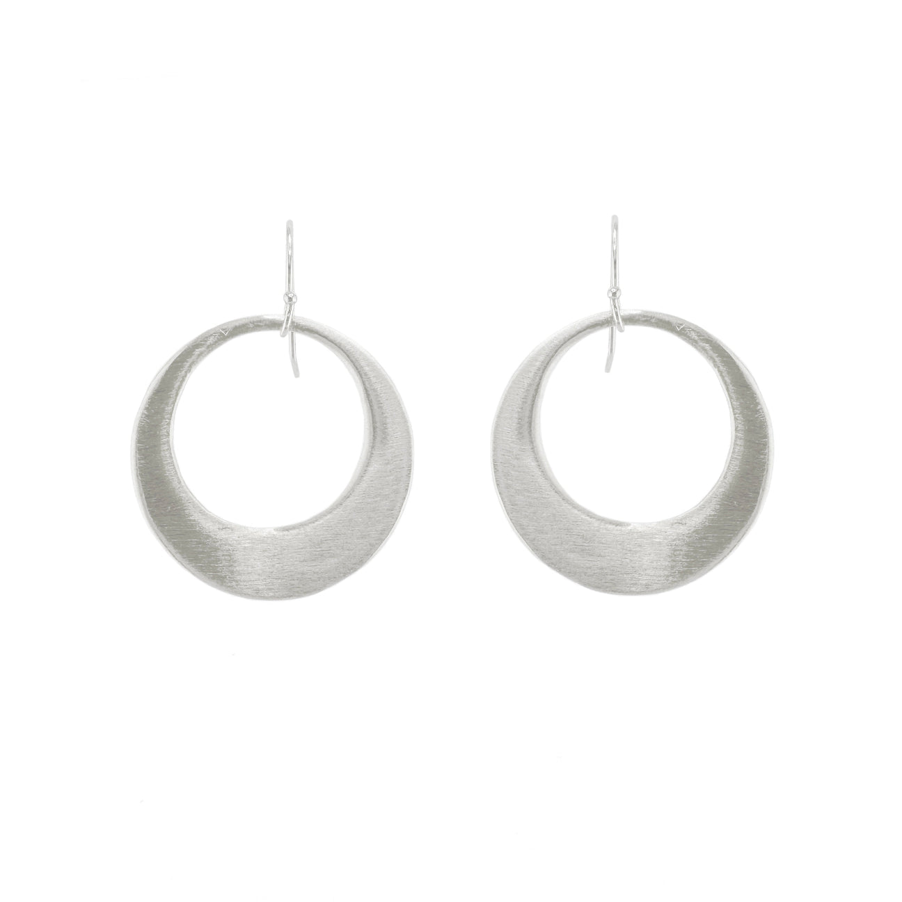 Large Organic Circle Earrings