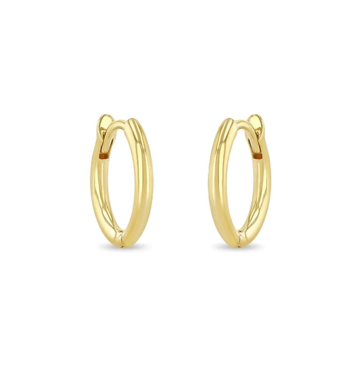 10.5mm Hinged Huggie Hoops