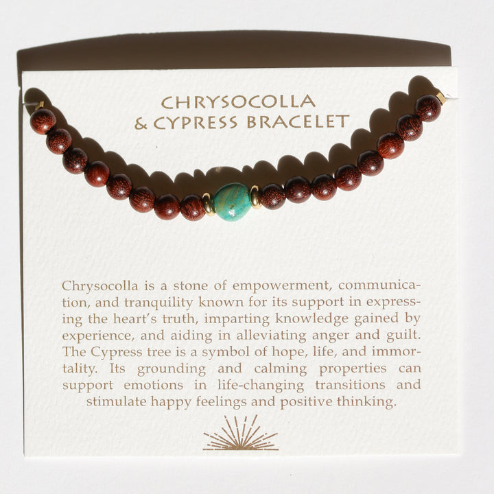 Chrysocolla + Cypress Bracelet