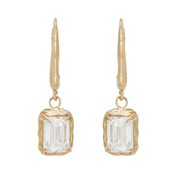 2.00ct Emerald Cut Diamond Earrings