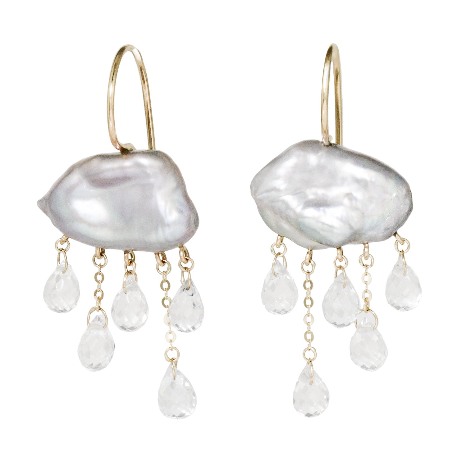 Grey Monsoon Earrings No.5