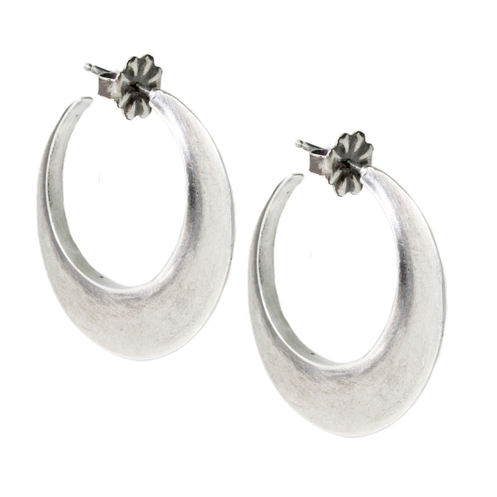 Curve J Hoop Earrings