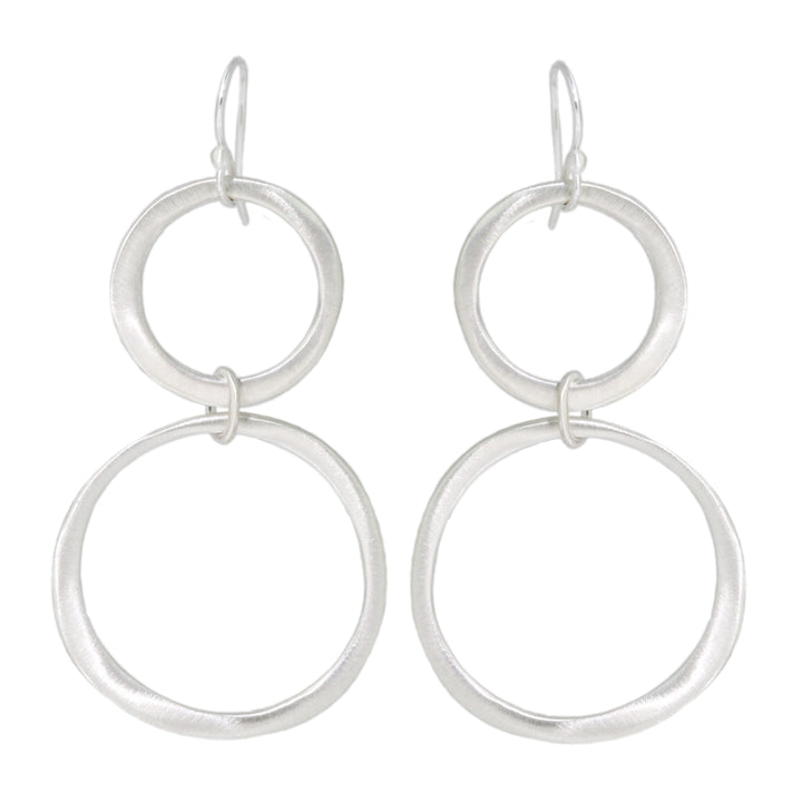 Large Double Circle Earrings