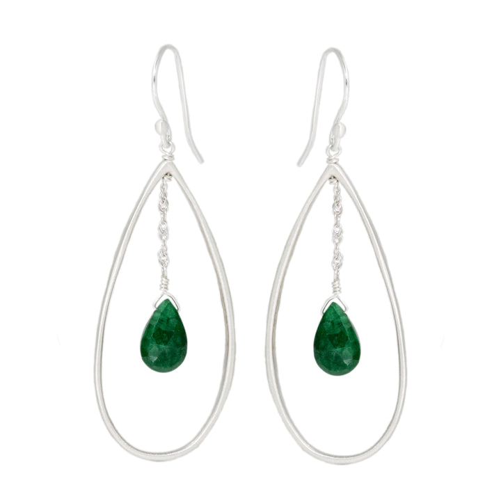 Drop with Emerald Earrings