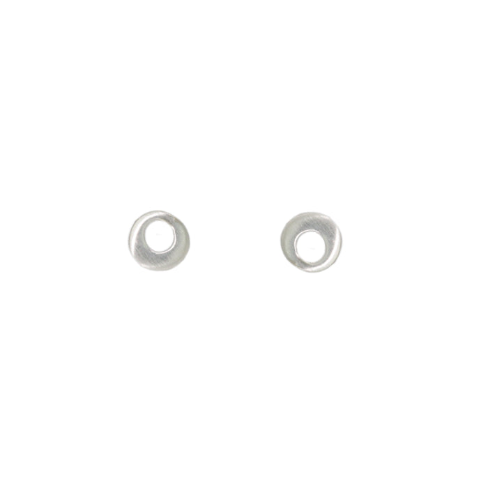 Little Open Circle Stud Earrings