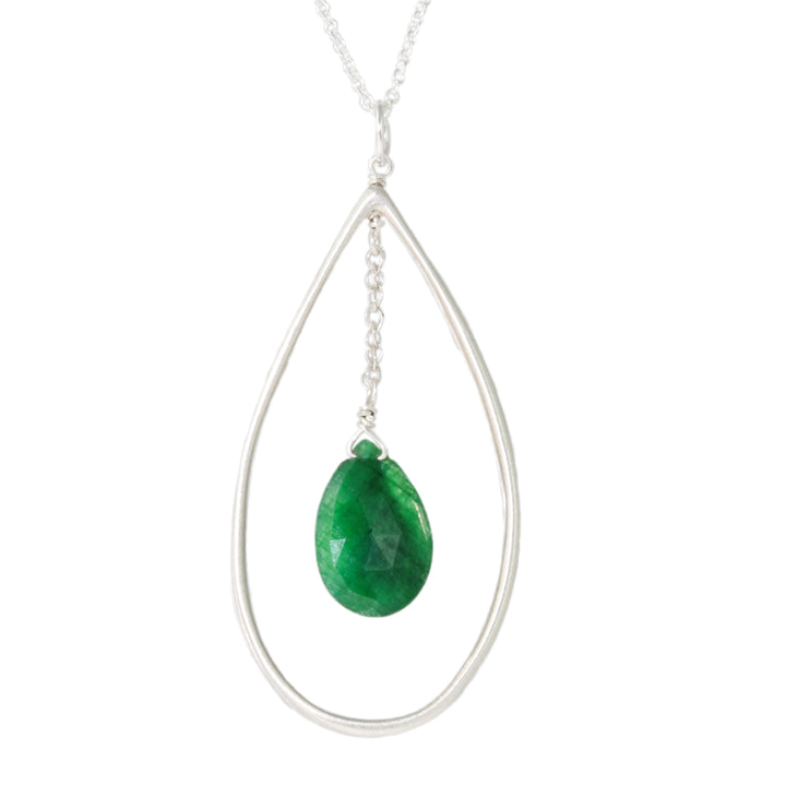 Drop with Emerald Necklace