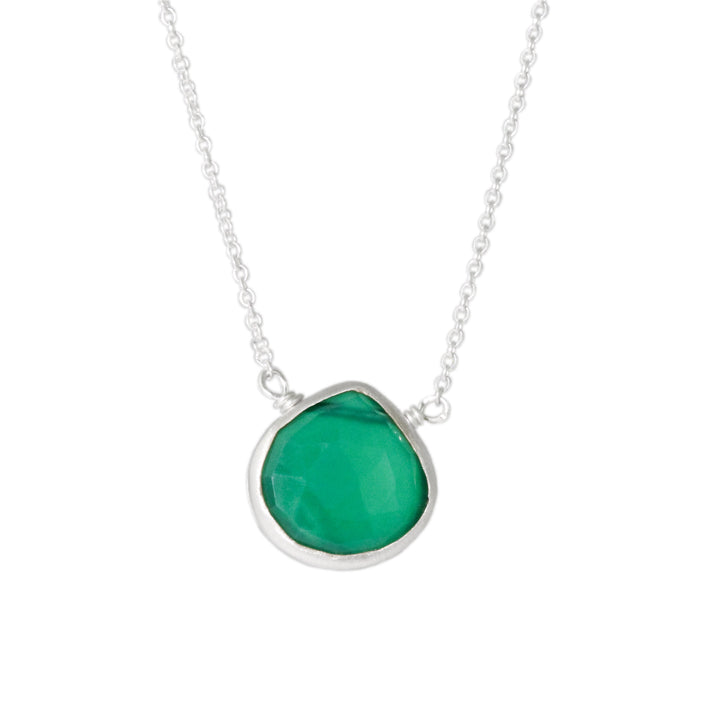 Green Onyx Drop Necklace