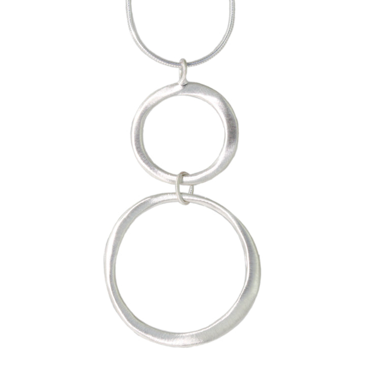 Large Double Circle Necklace