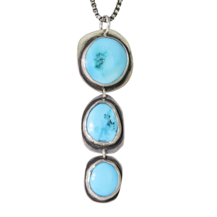 Triple Sleeping Beauty Turquoise Necklace