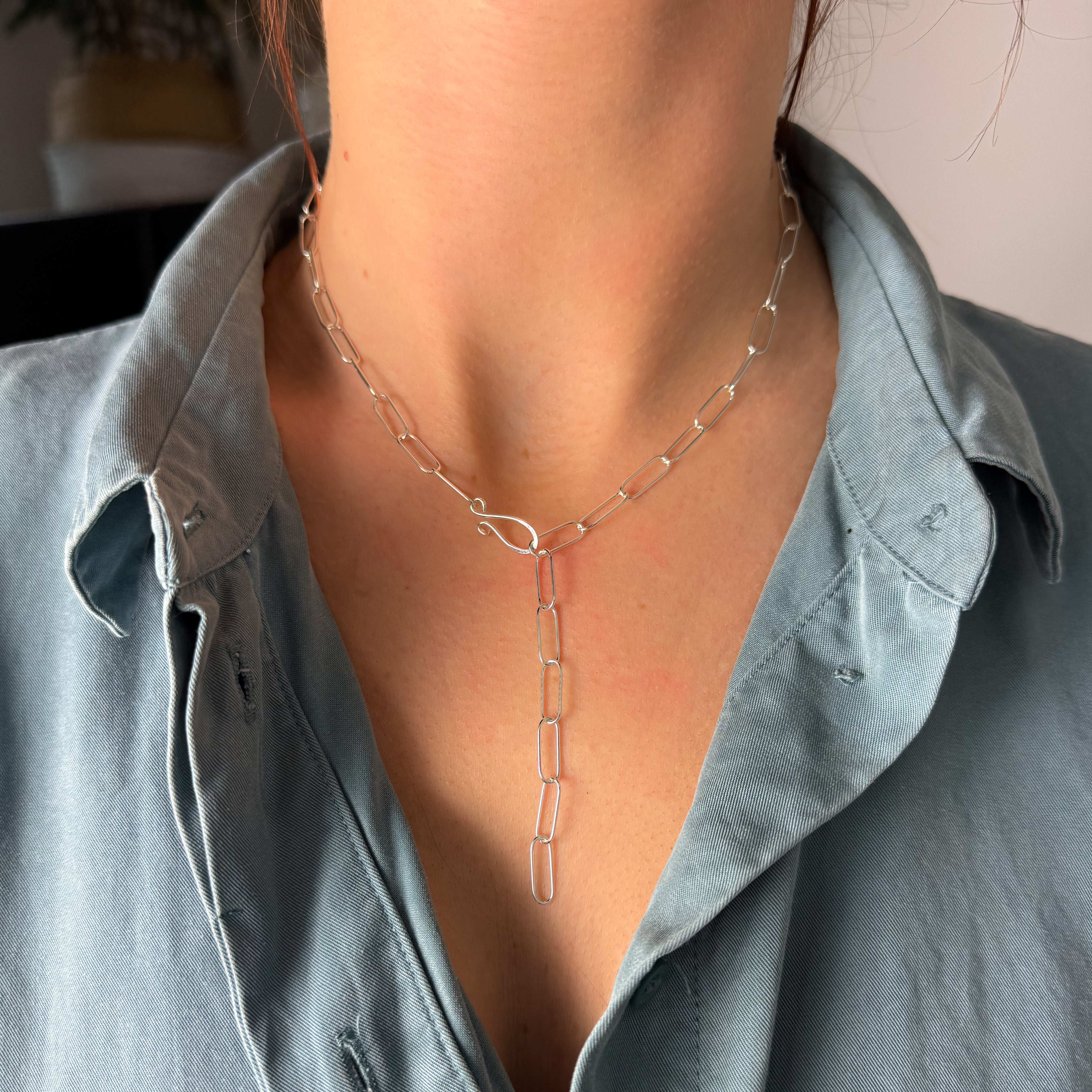 Paperclip Gold-Fill Link Necklace