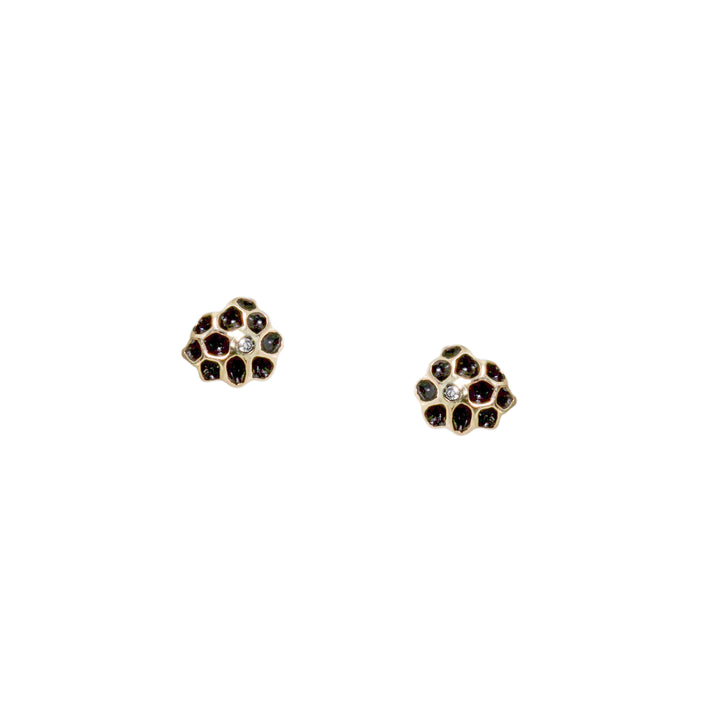 Honeycomb Post Earrings