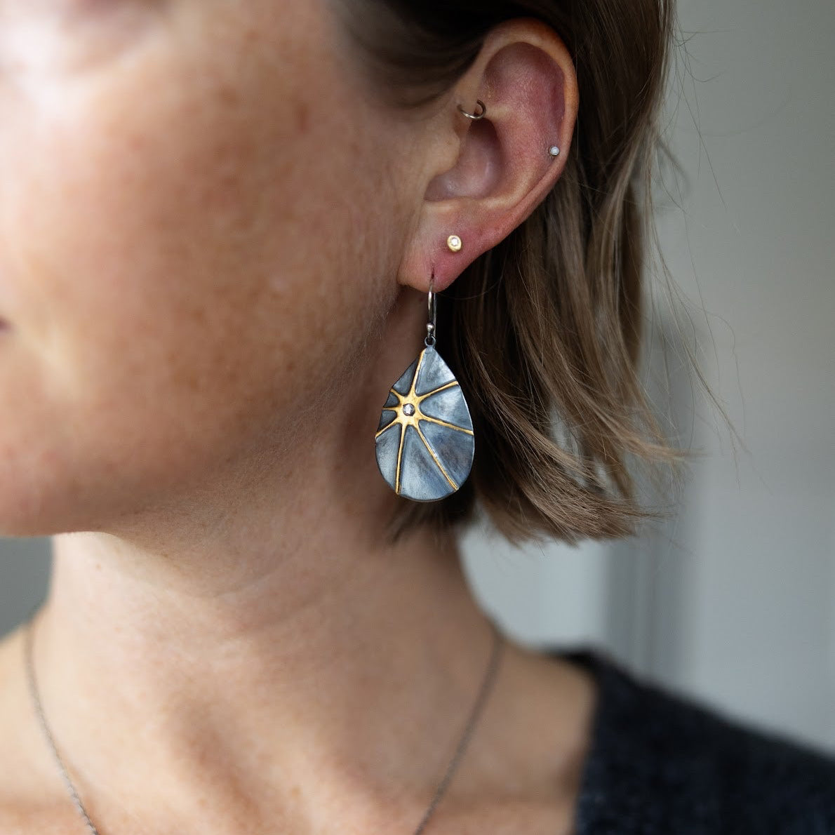 Diamond Burst Earrings