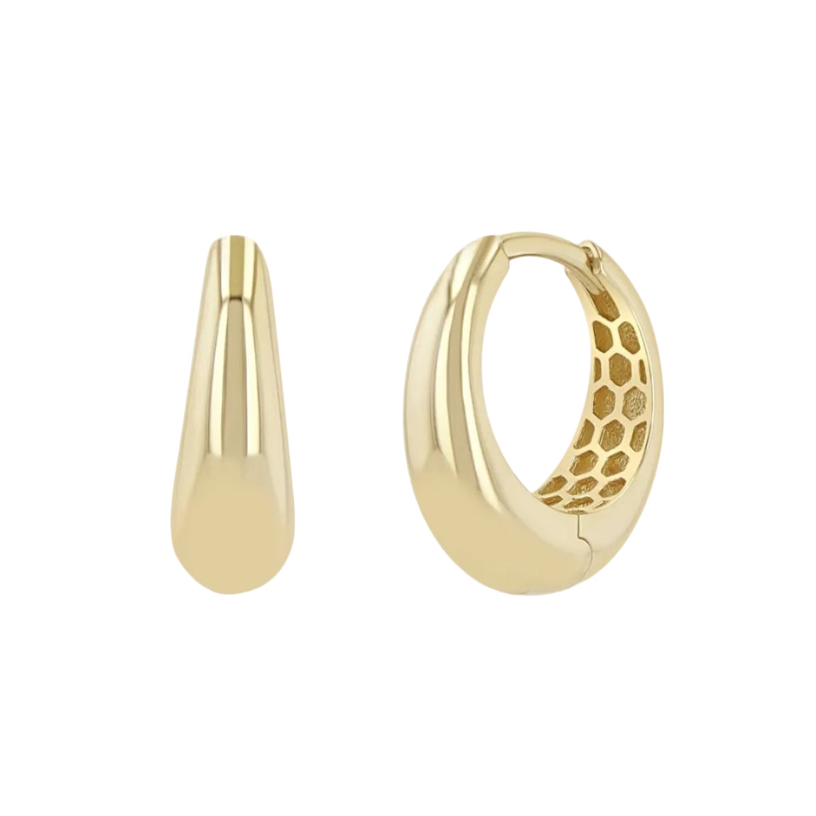 Tapered Huggie Hoops-Zoë Chicco