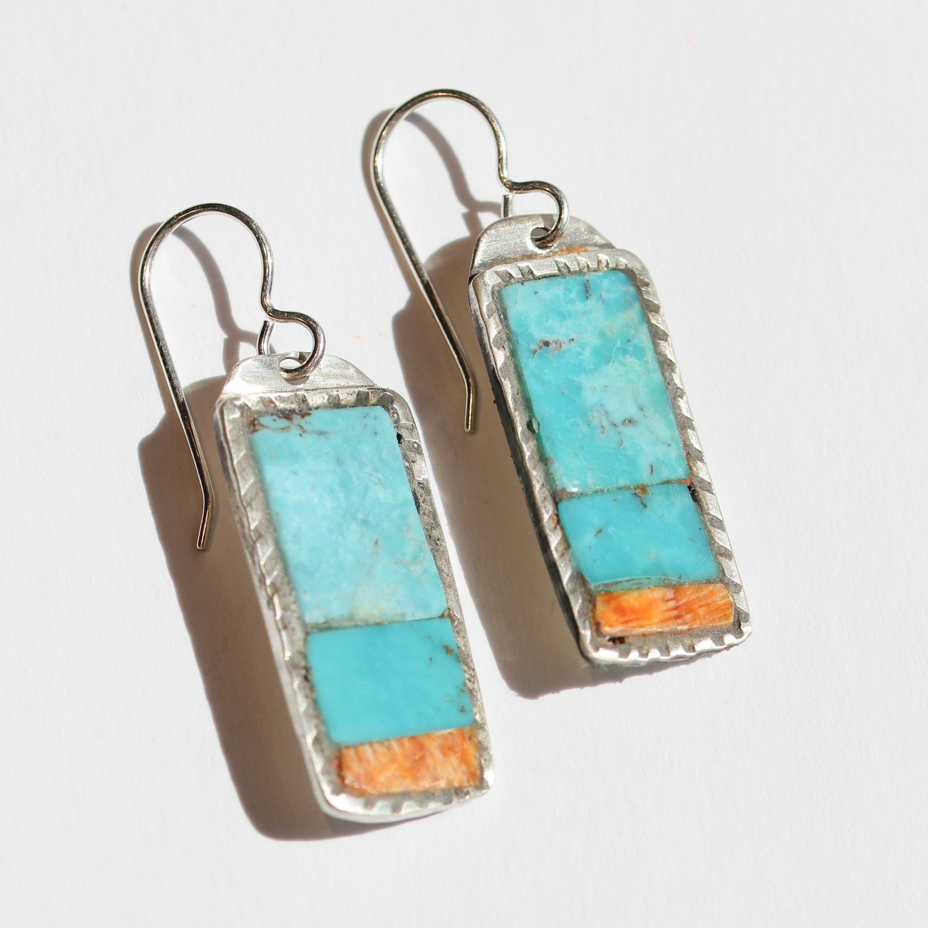 Charlie Favour Turquoise + Spiny Oyster Shell Earrings