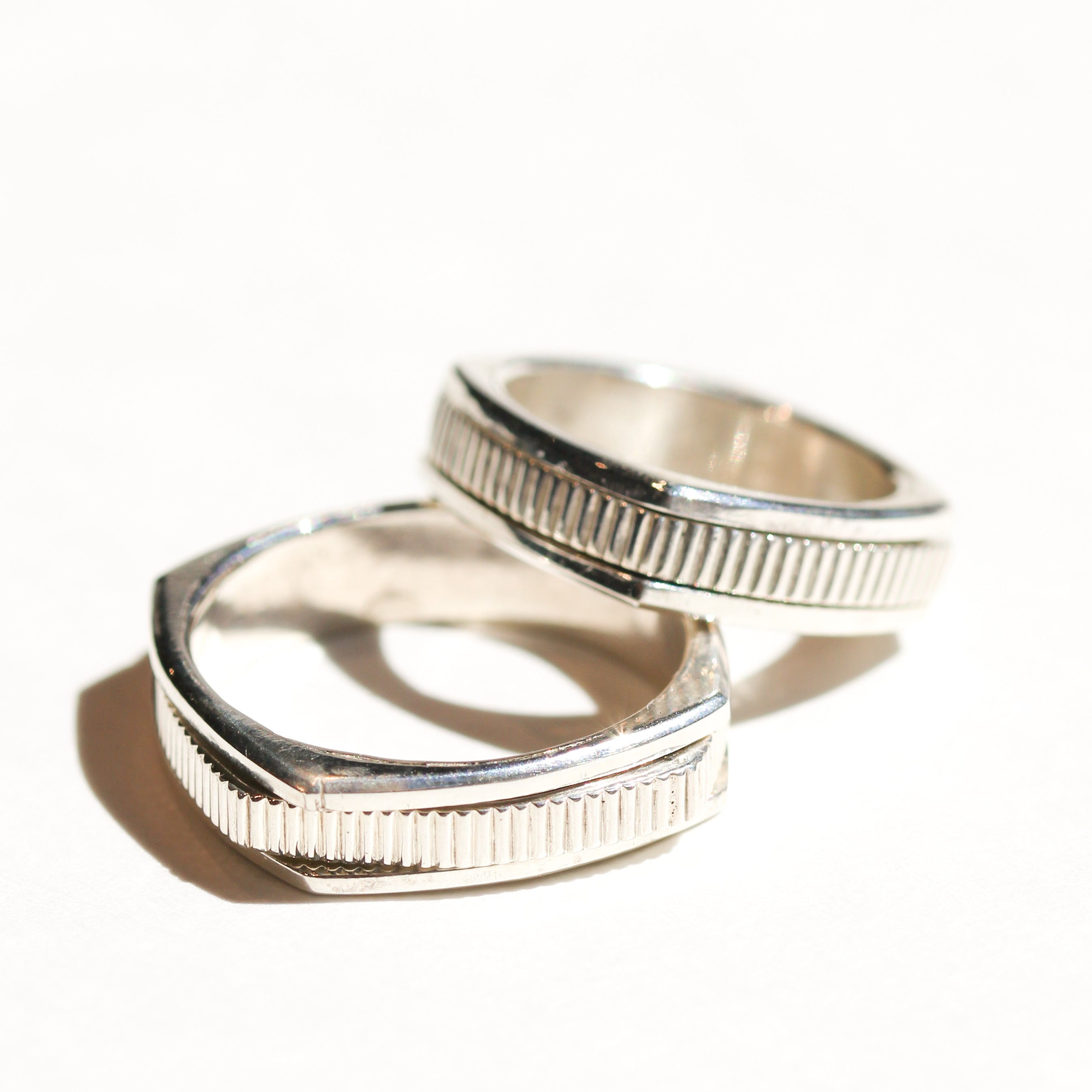 Squared Spinner Ring