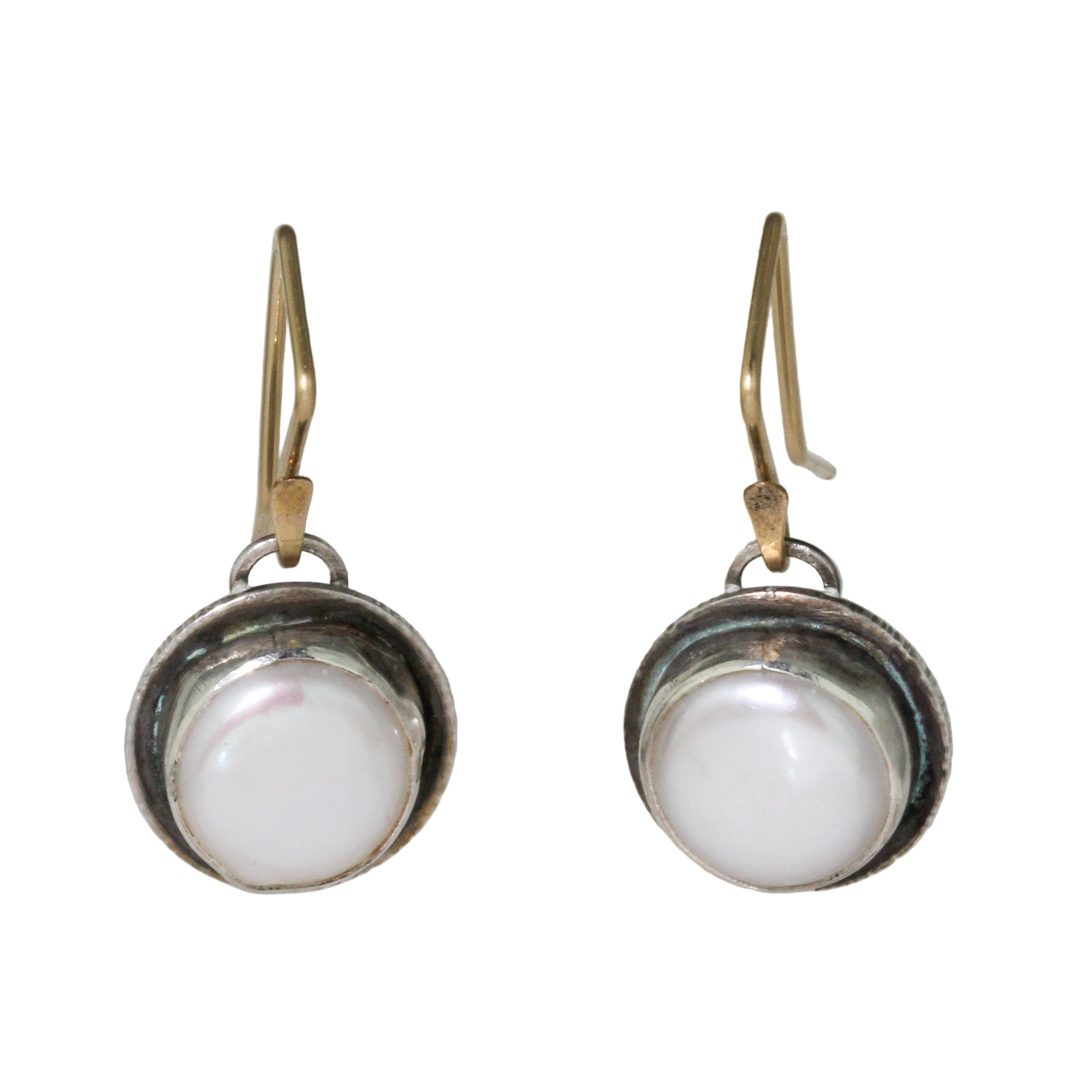 Coin Pearl Earrings