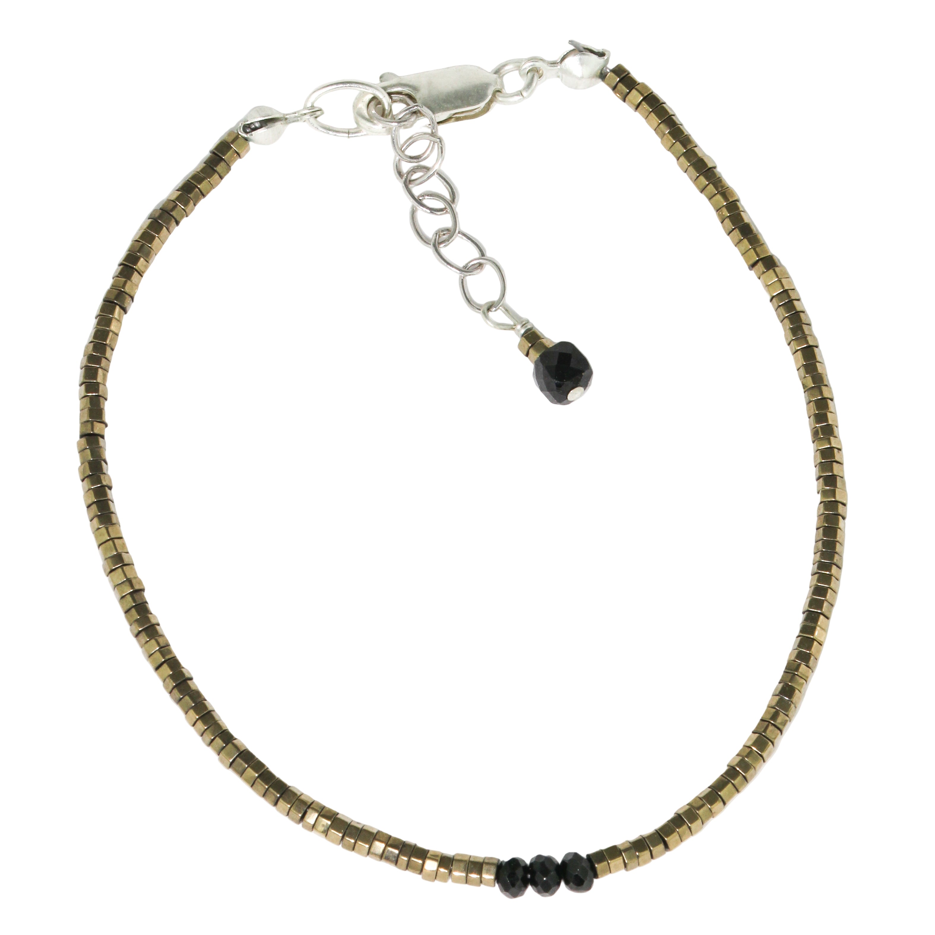 Pyrite + Black Spinel Bracelet