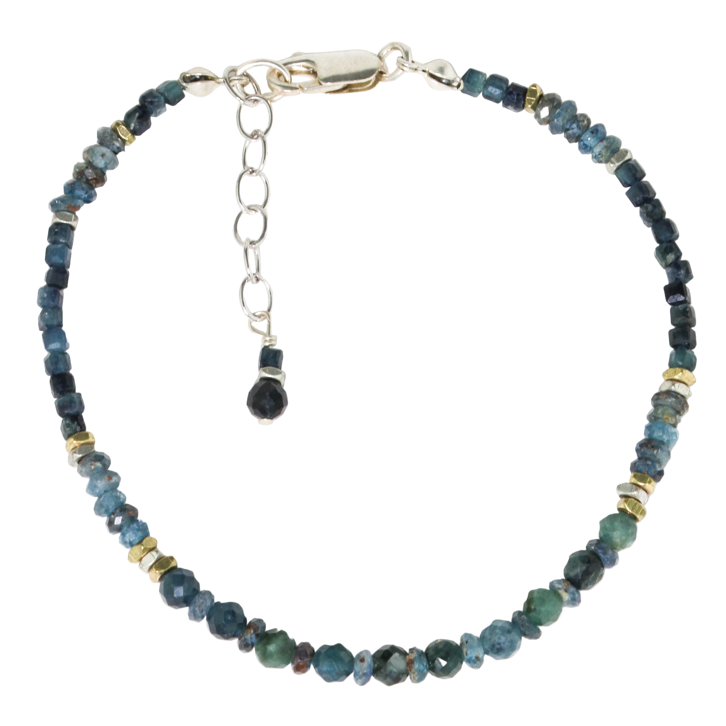 Blue Tourmaline + Kyanite Bracelet