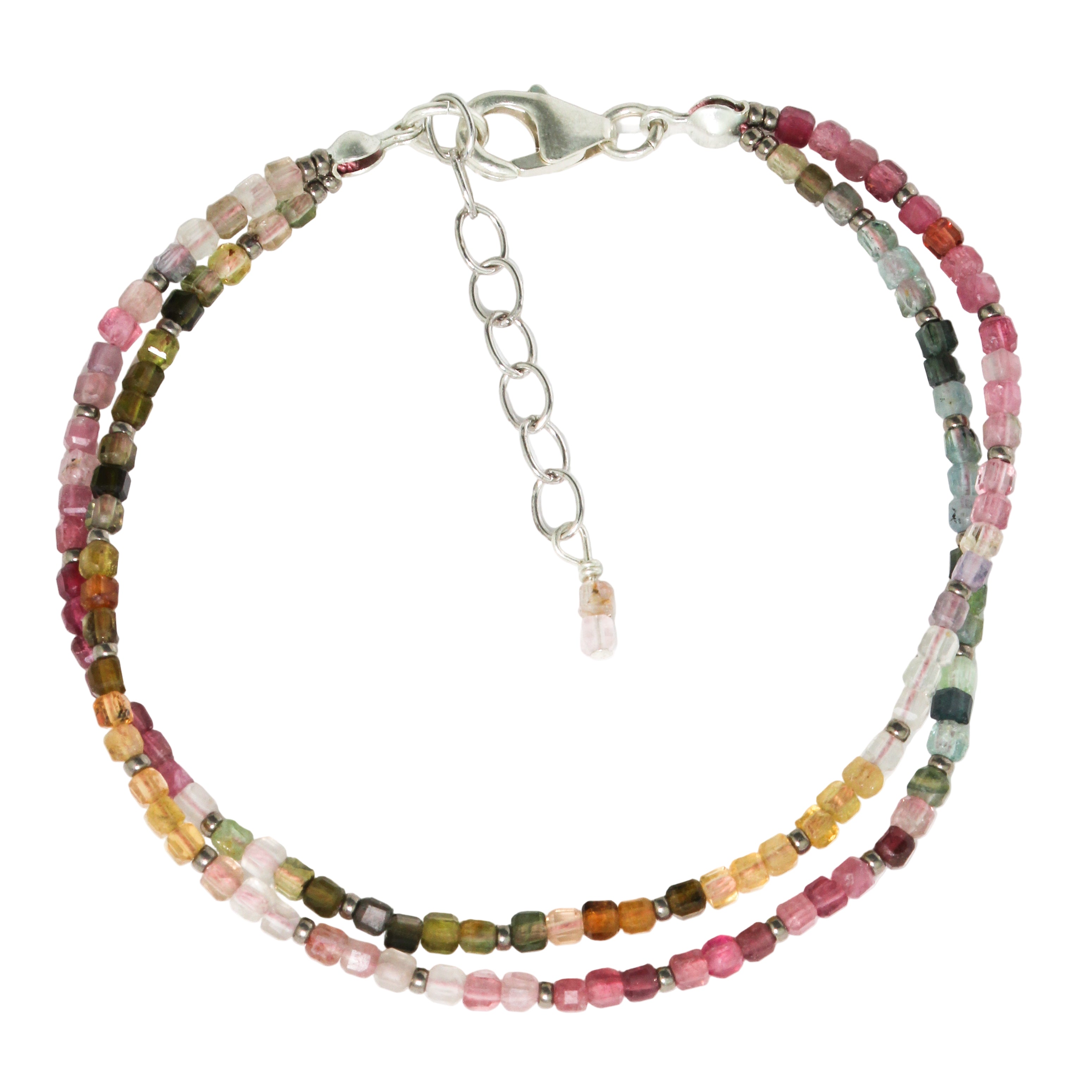 Double Watermelon Tourmaline Bracelet