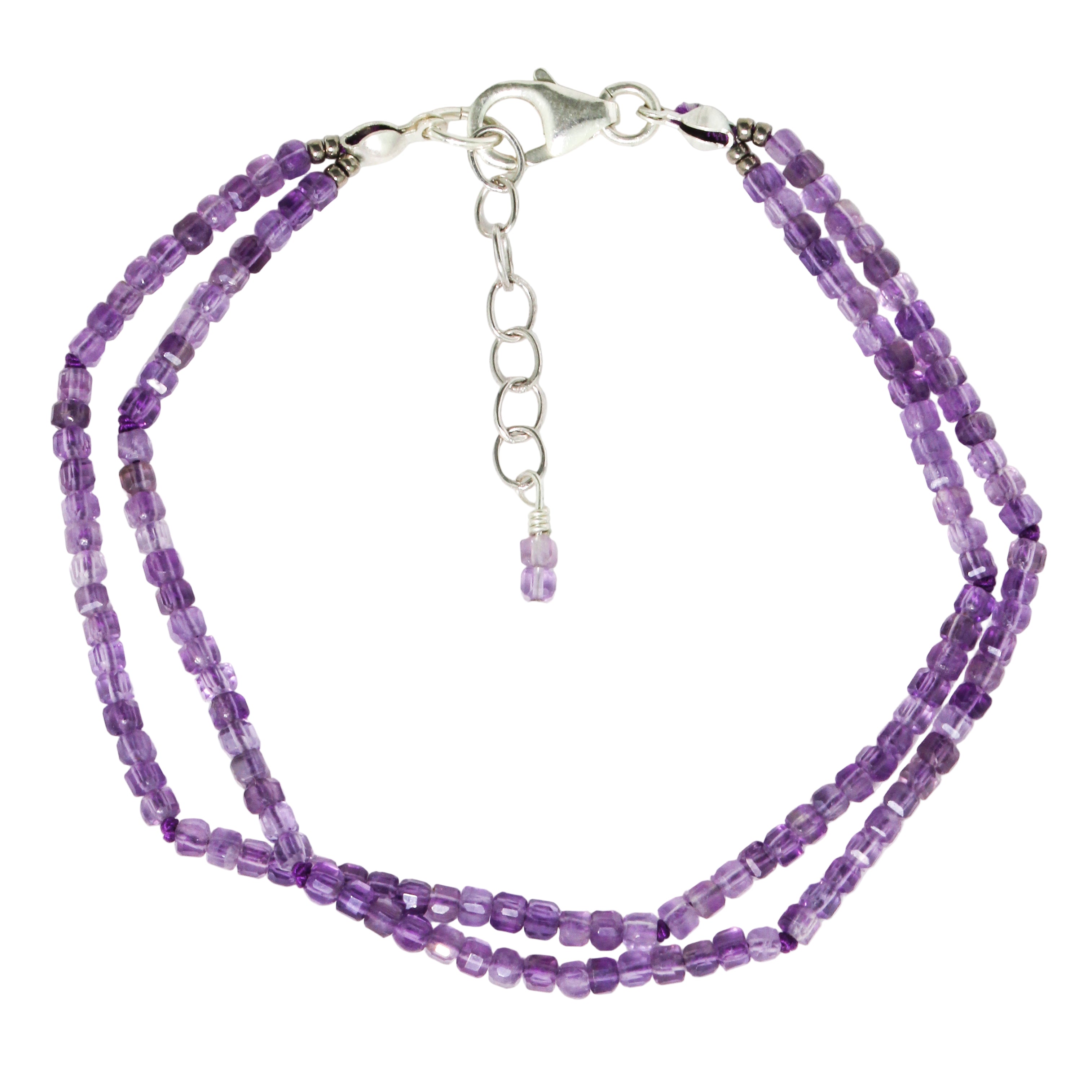 Double Amethyst Bracelet