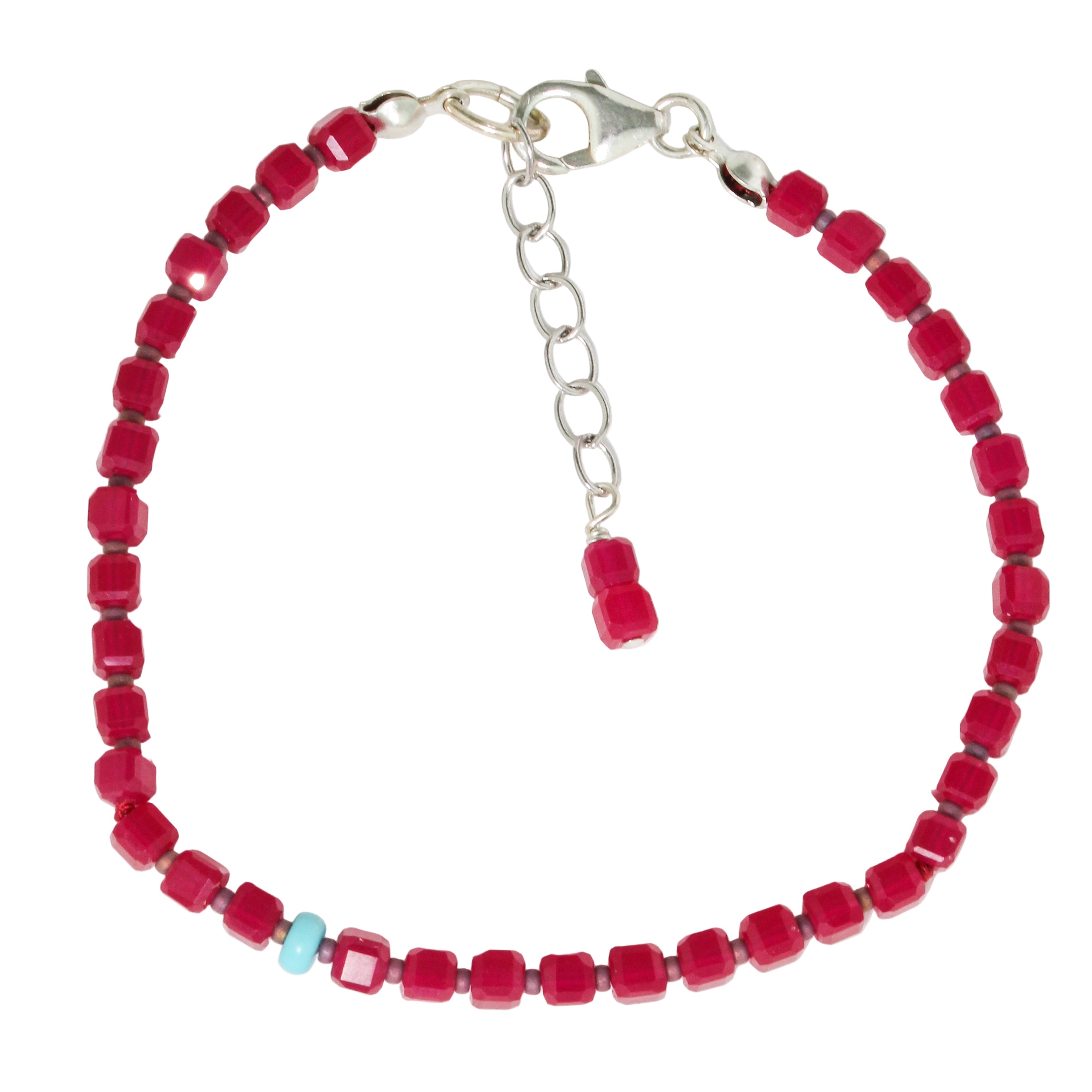 Ruby + Turquoise Bracelet