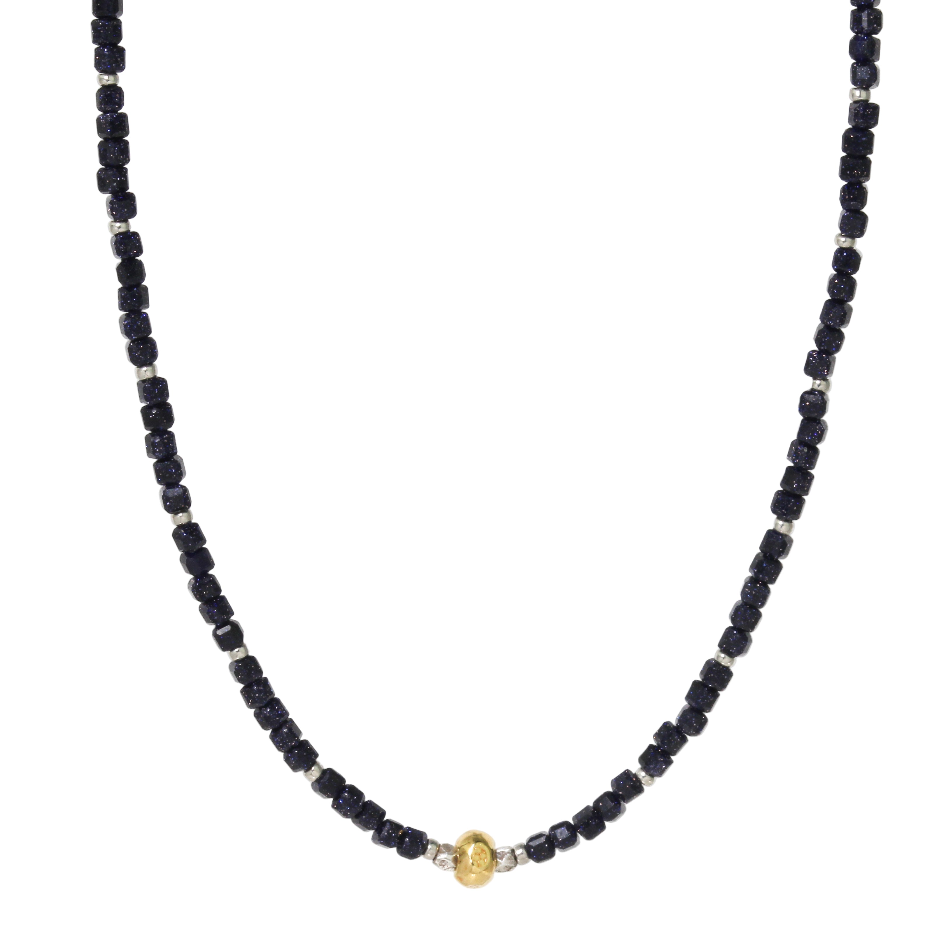 Blue Goldstone Necklace