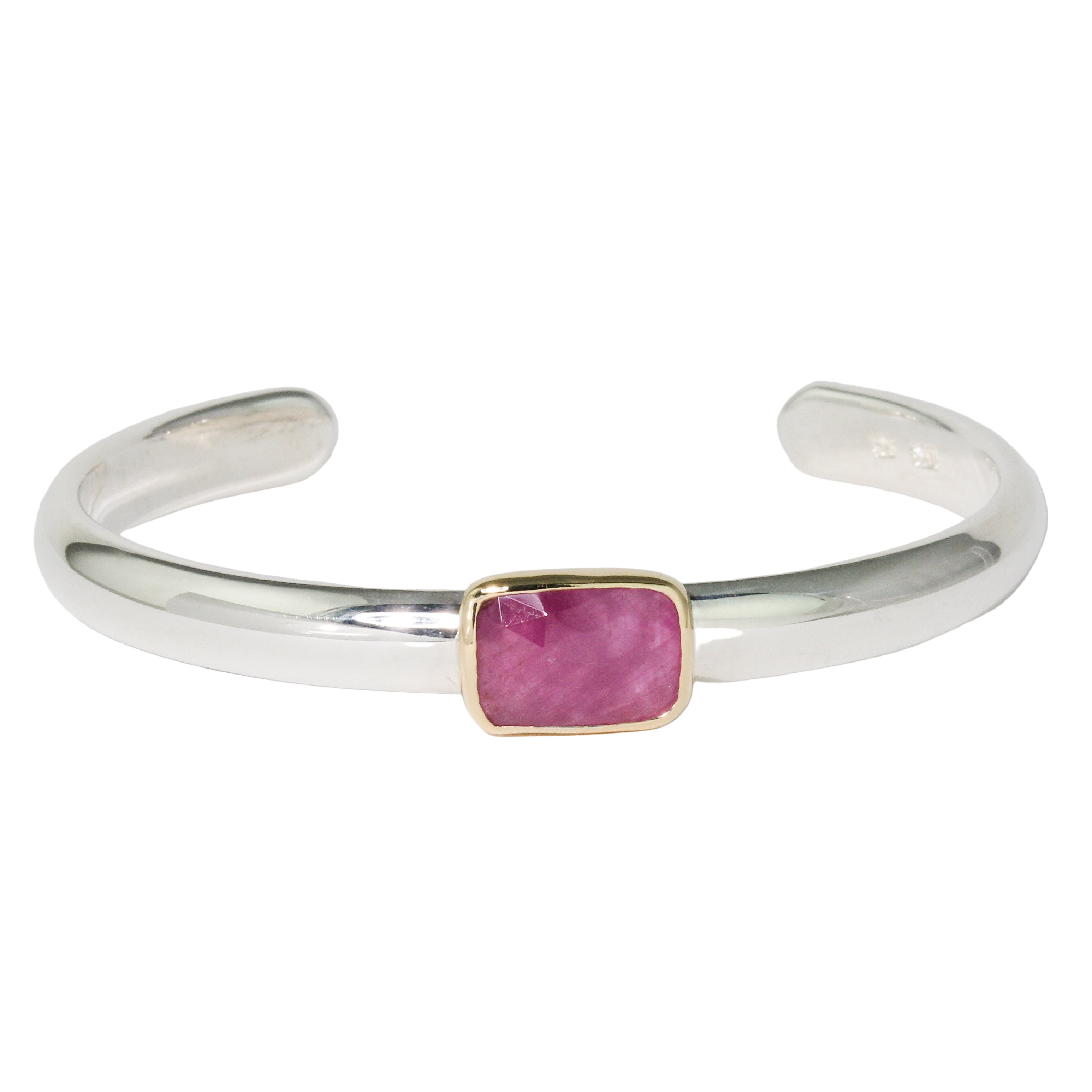 Pink Sapphire Cuff Bracelet