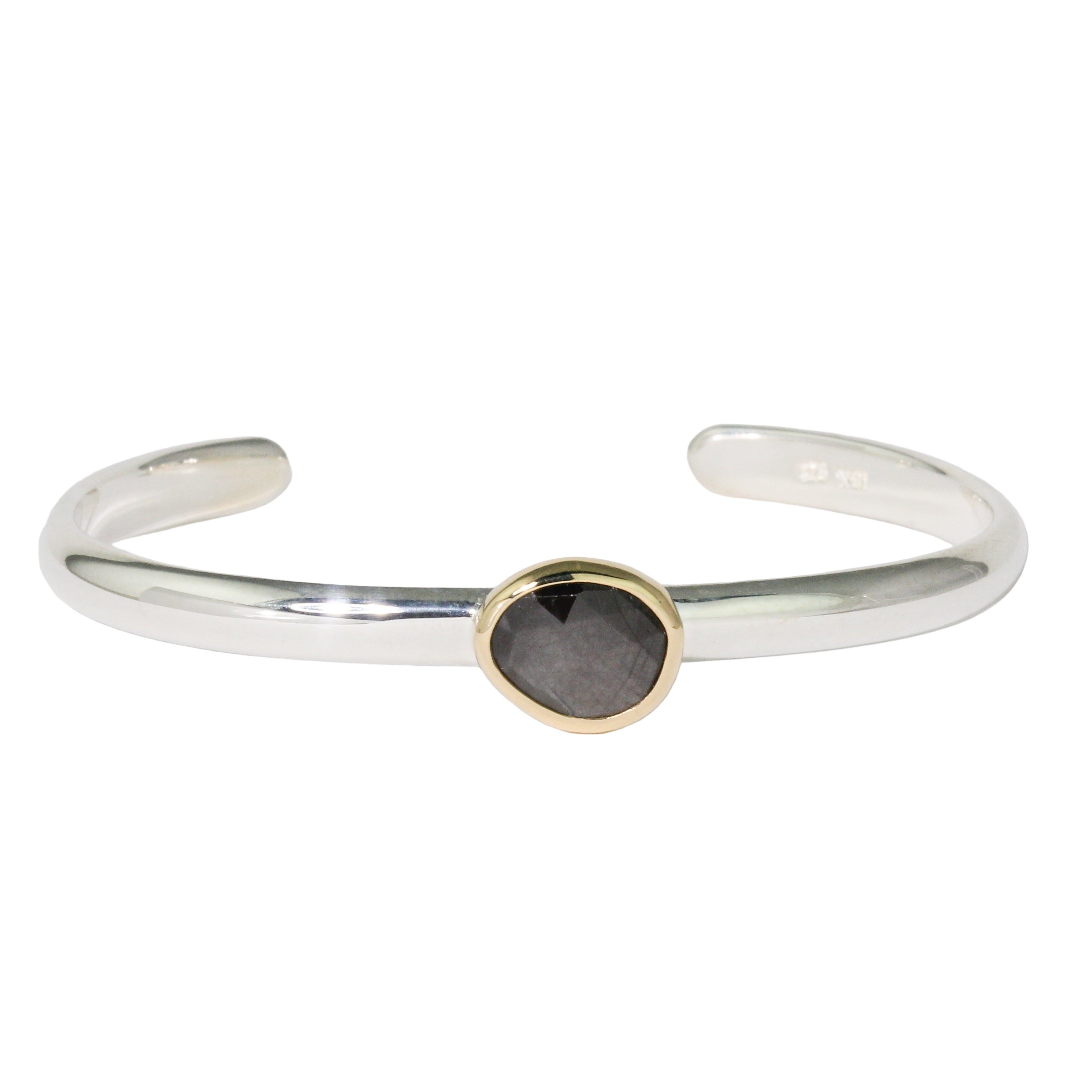 Brown Sapphire Cuff Bracelet