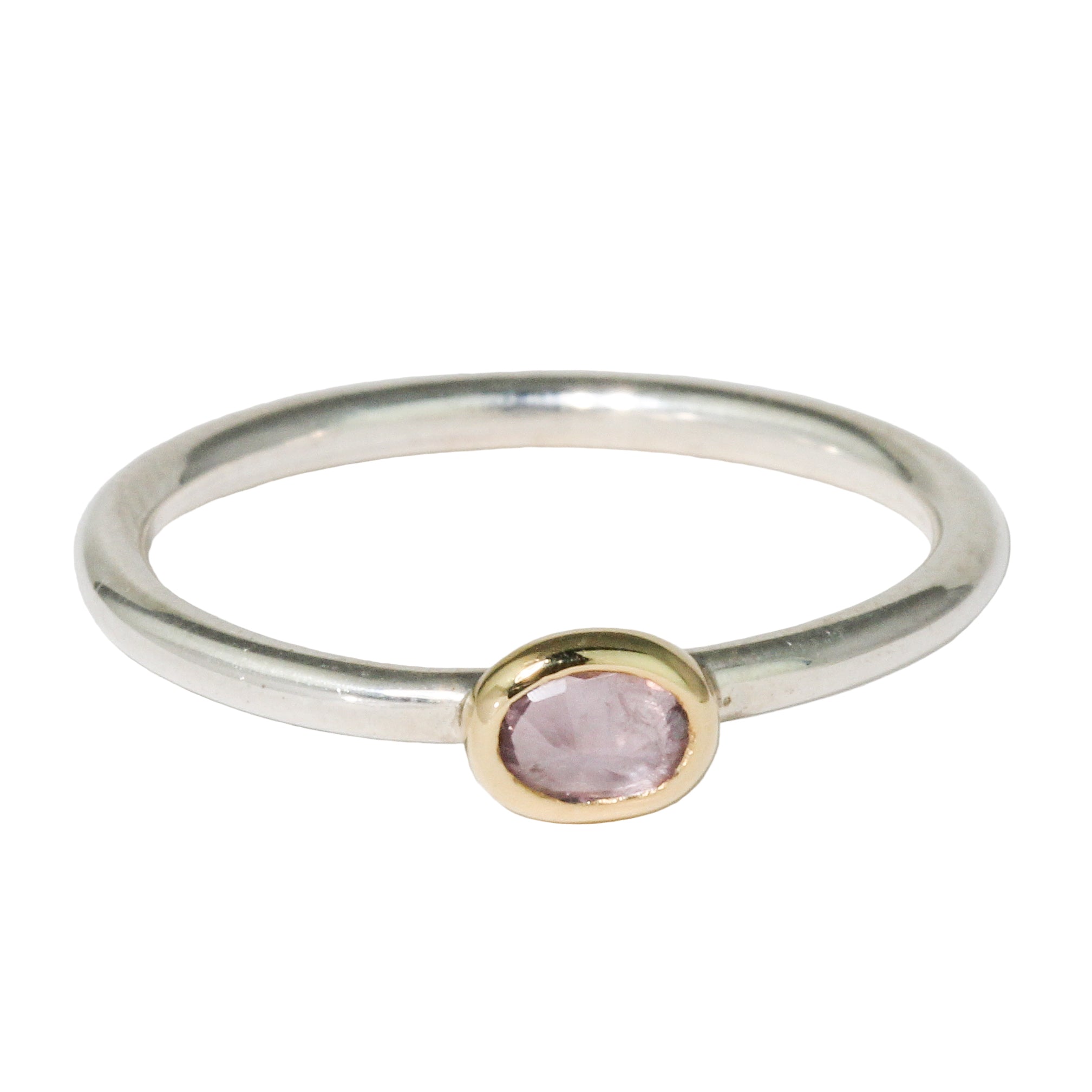 Light Pink Sapphire Stacking Ring