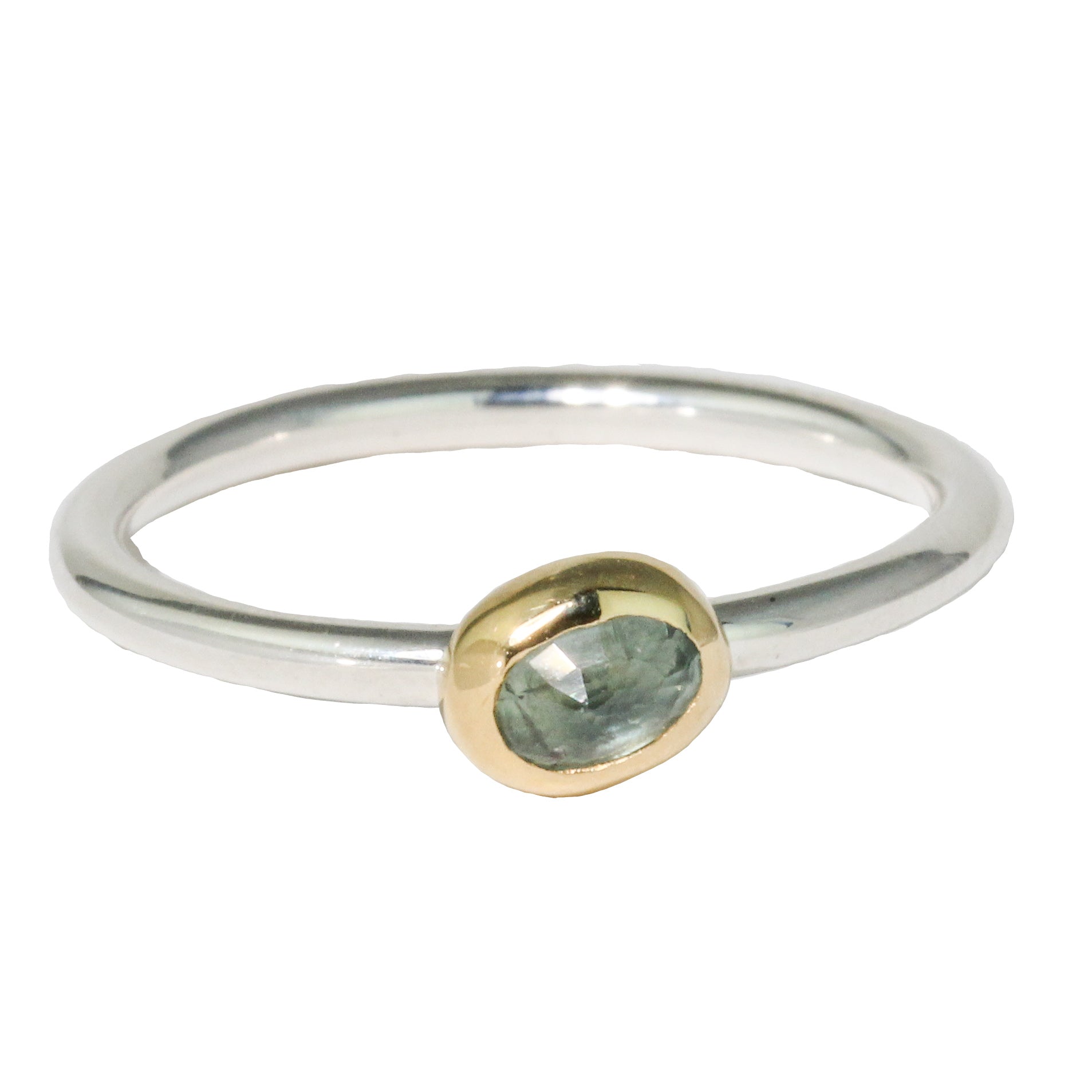 Green Sapphire Stacking Ring