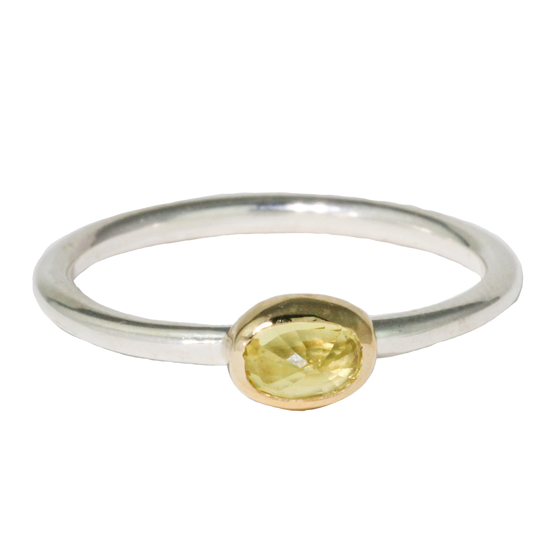 Yellow Sapphire Stacking Ring