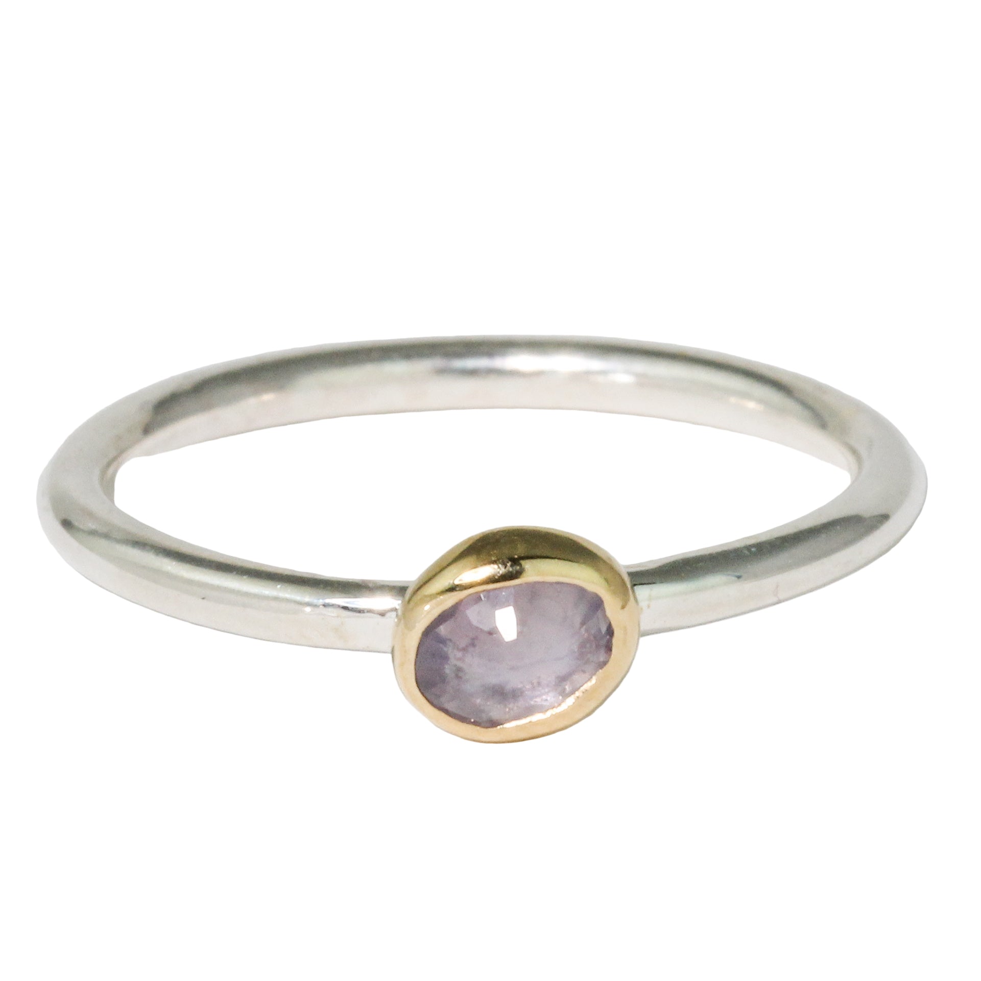 Light Lilac Sapphire Stacking Ring