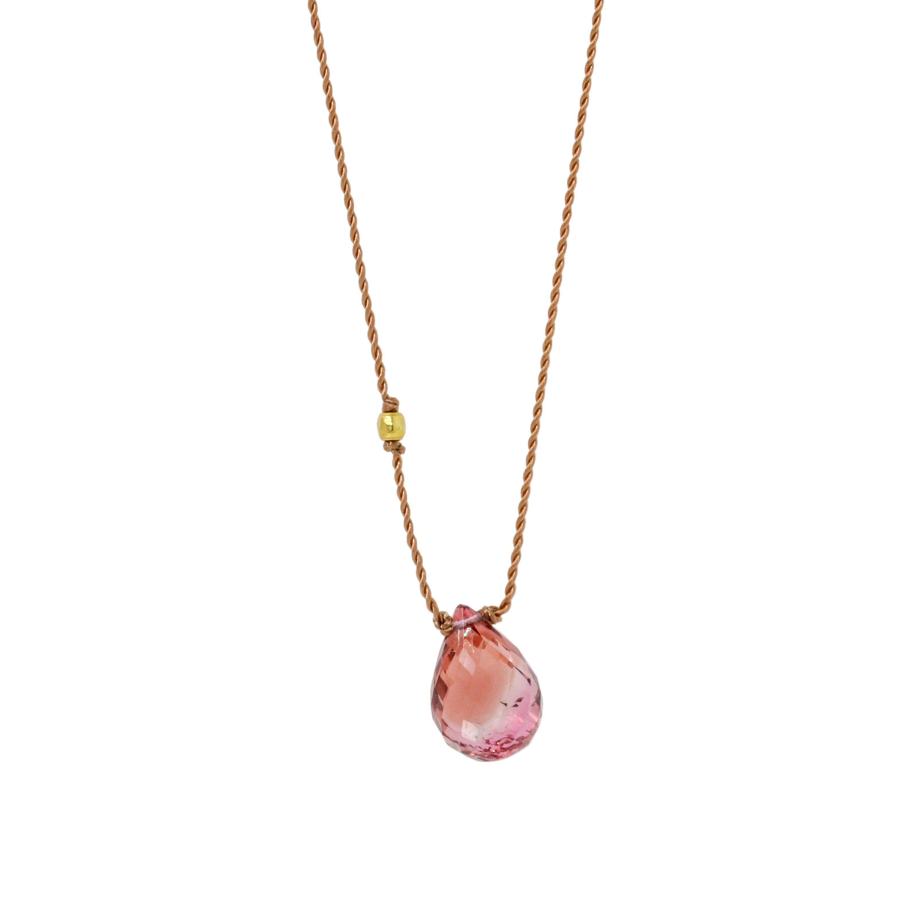 Peach Tourmaline Necklace