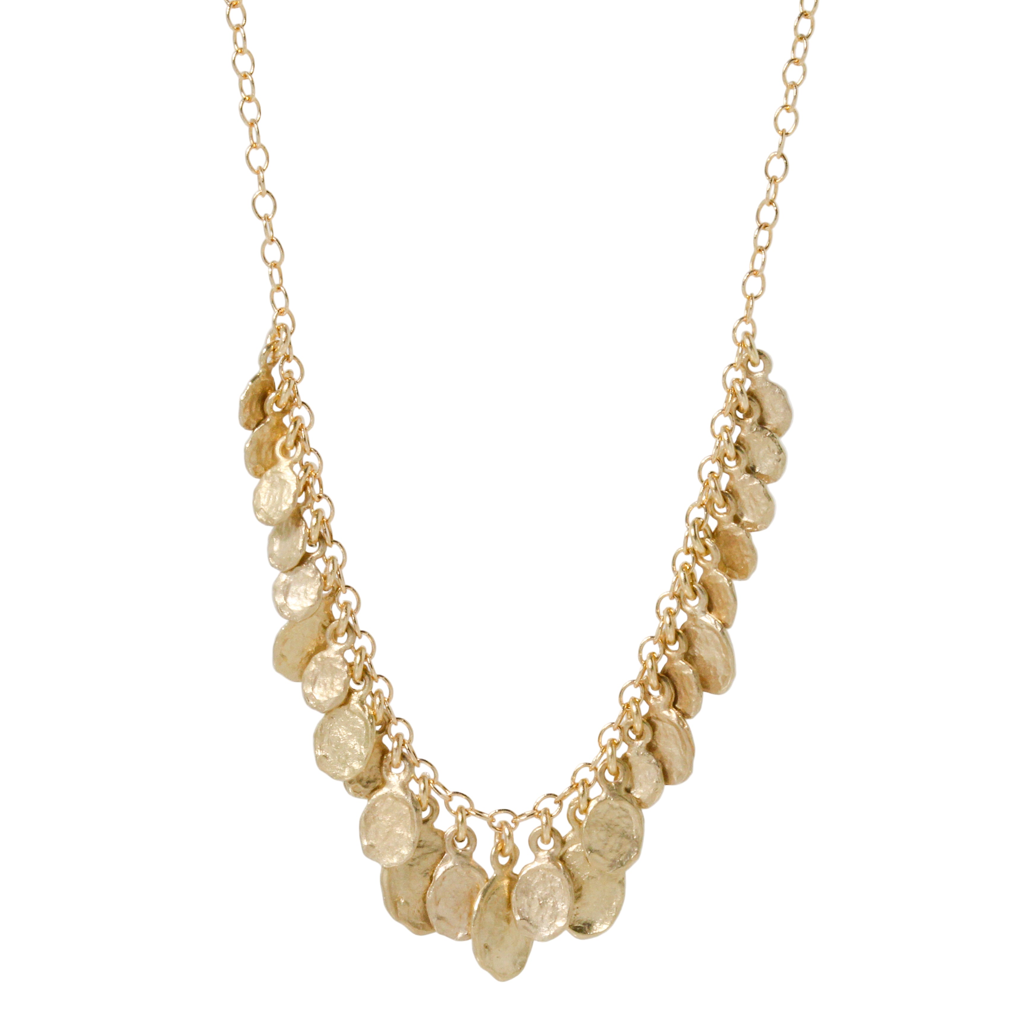 Large Flake Cluster Necklace
