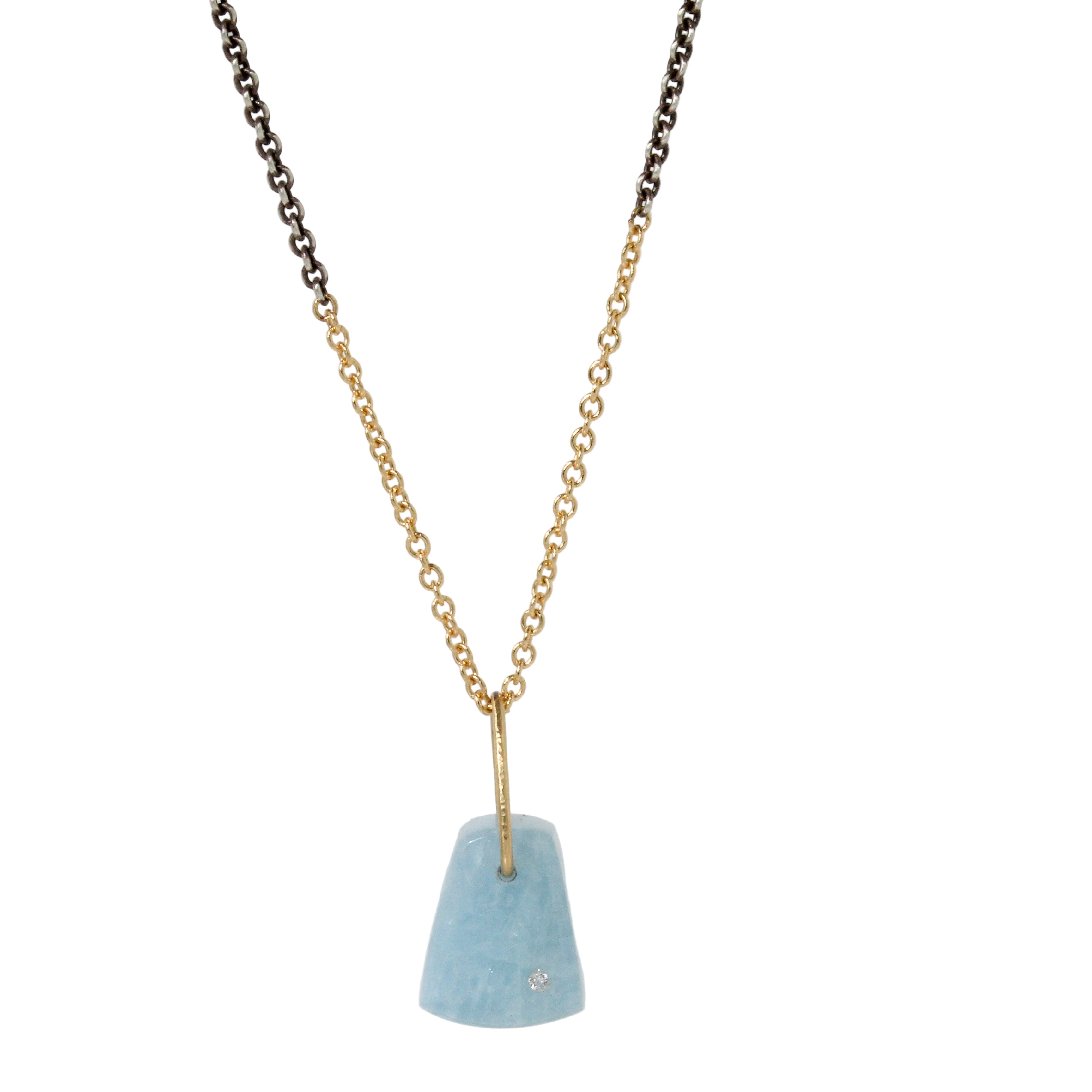 Aquamarine Prism Necklace