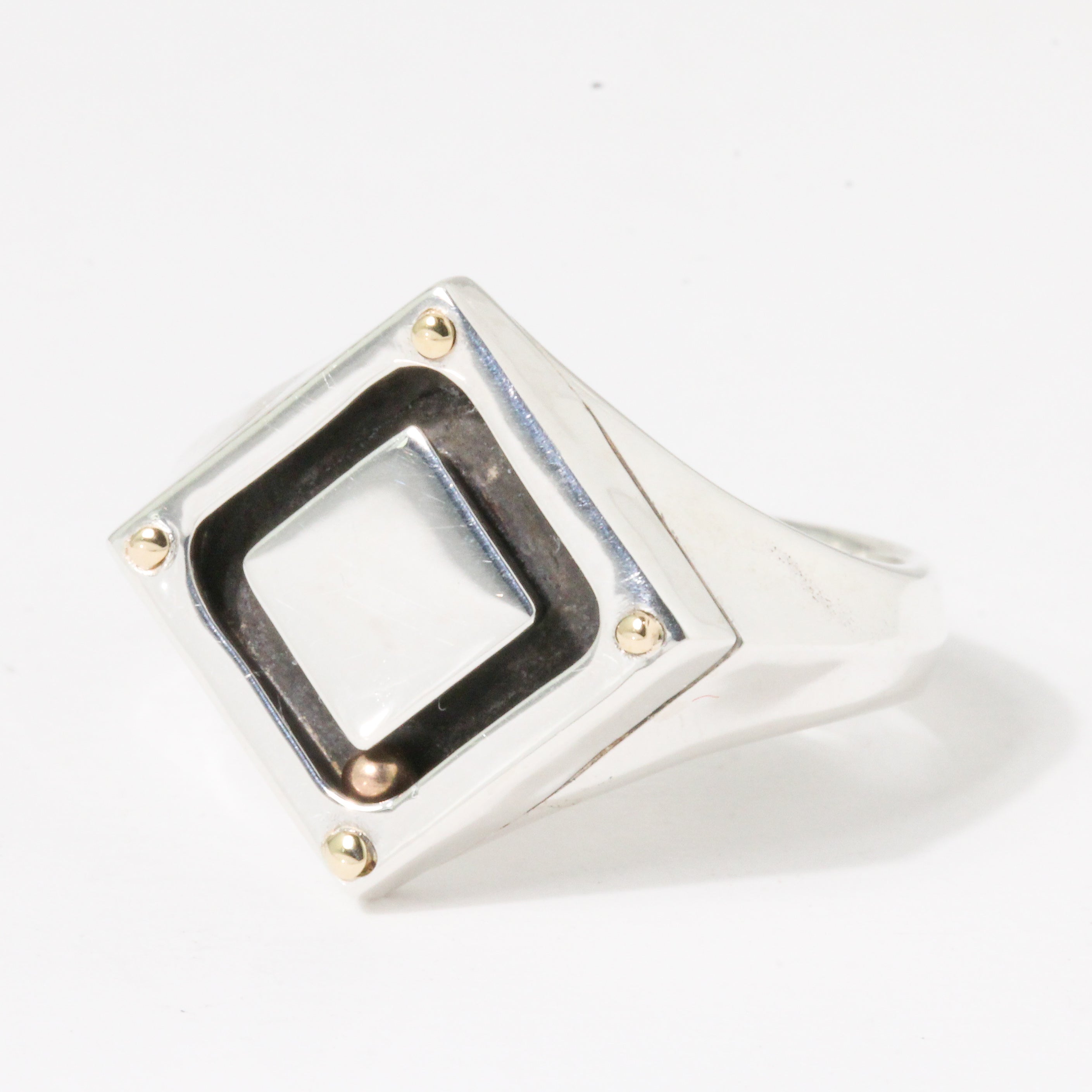 Rhombus Orbit Signet Ring