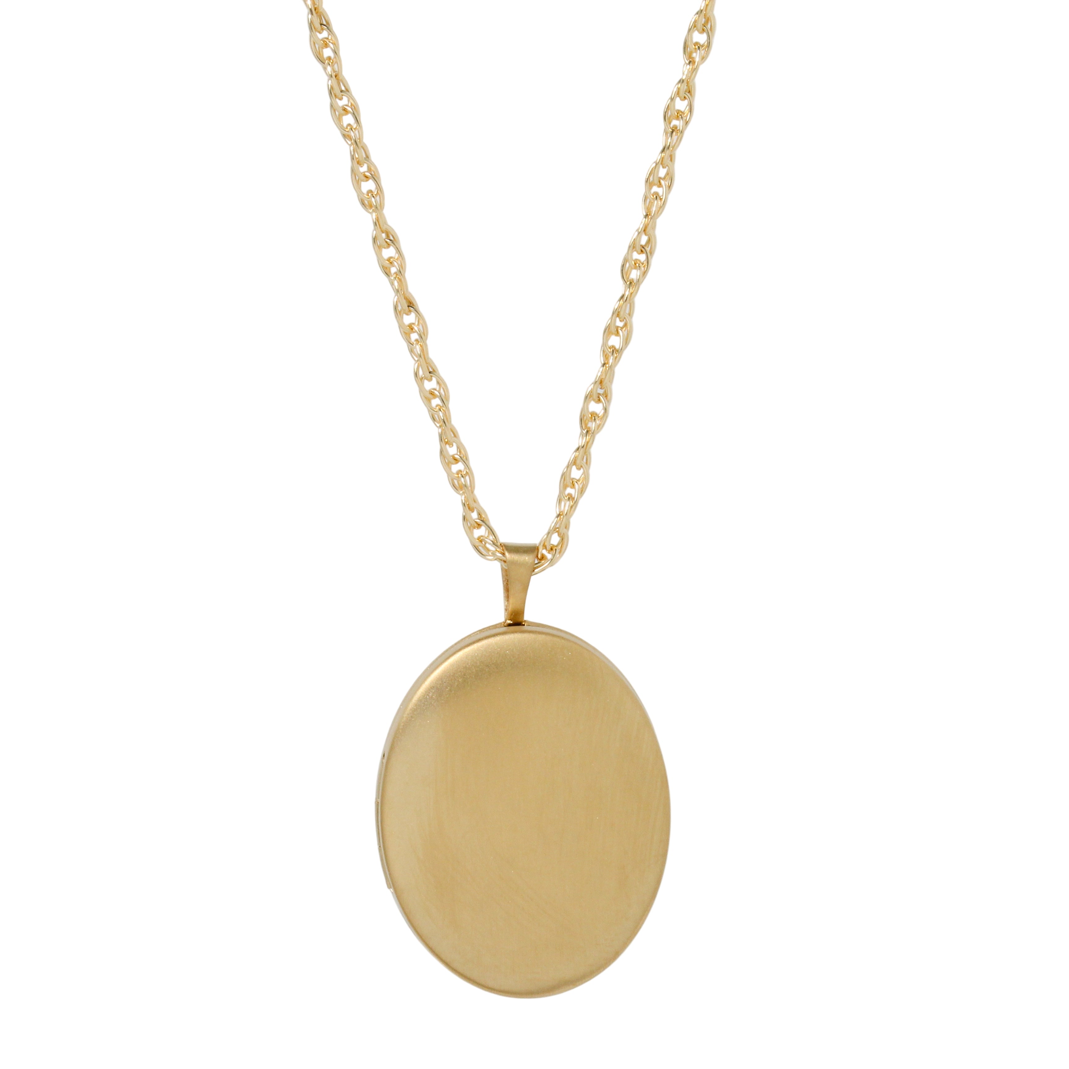 Large Oval Locket Necklace