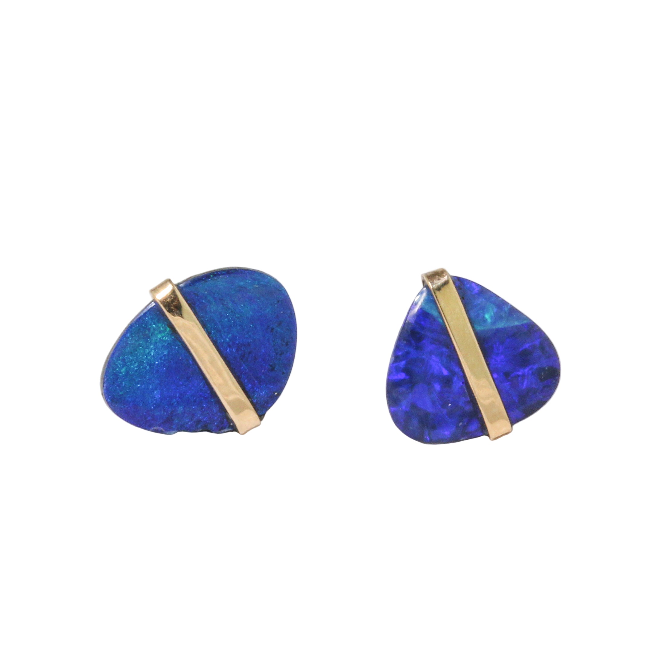 Australian Opal Banded Stud Earrings