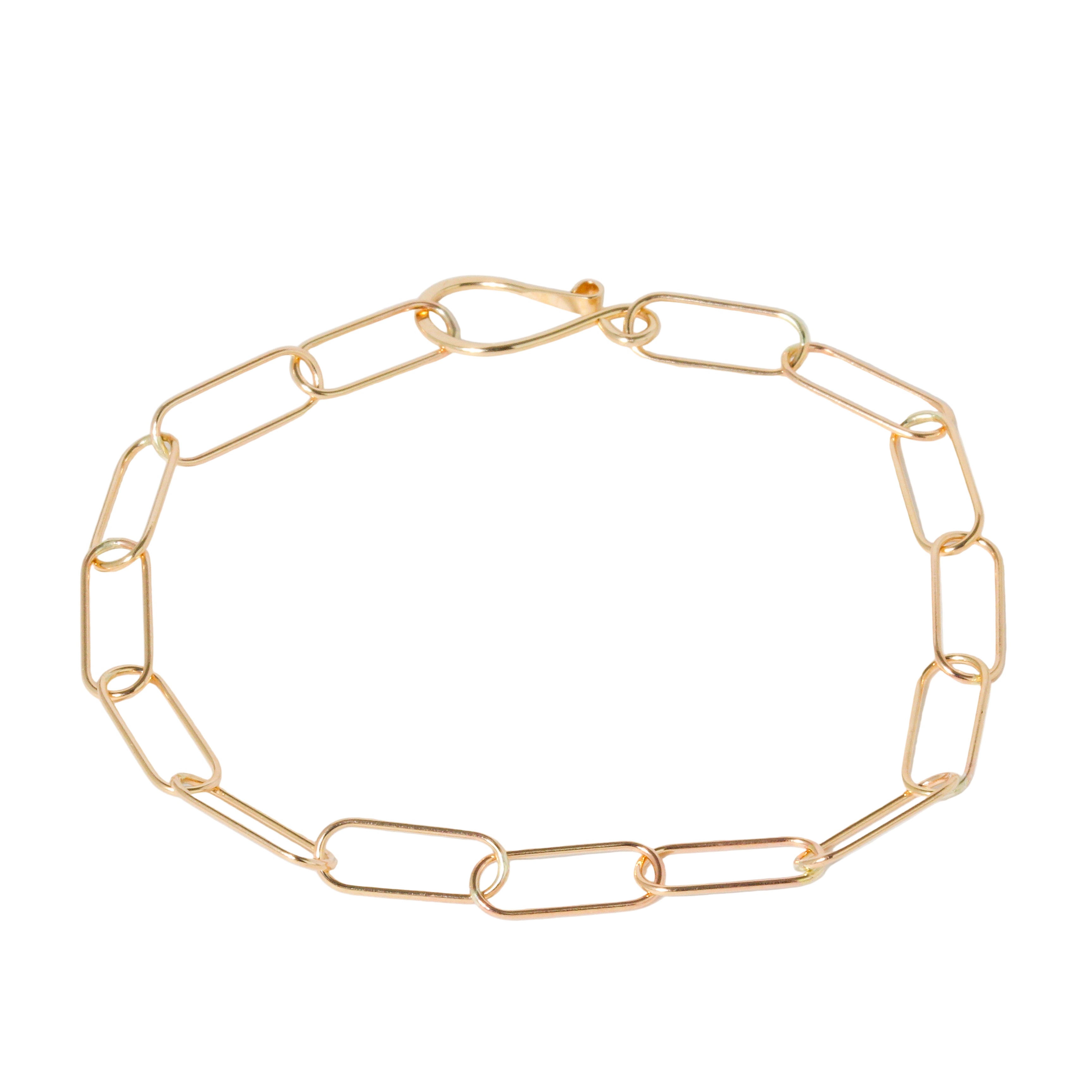 Paperclip Gold-Fill Link Bracelet