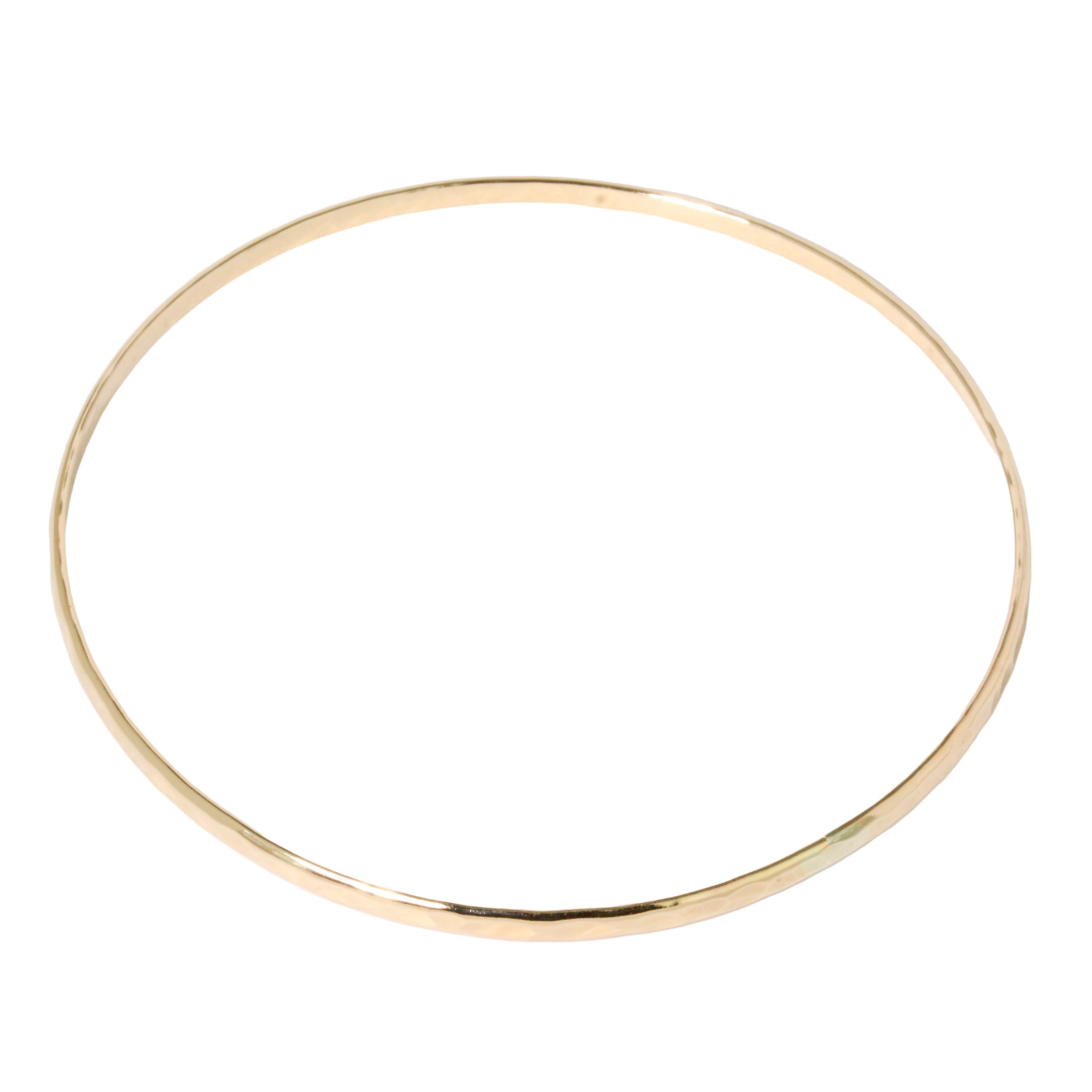 Hammered Gold-Filled Bangle