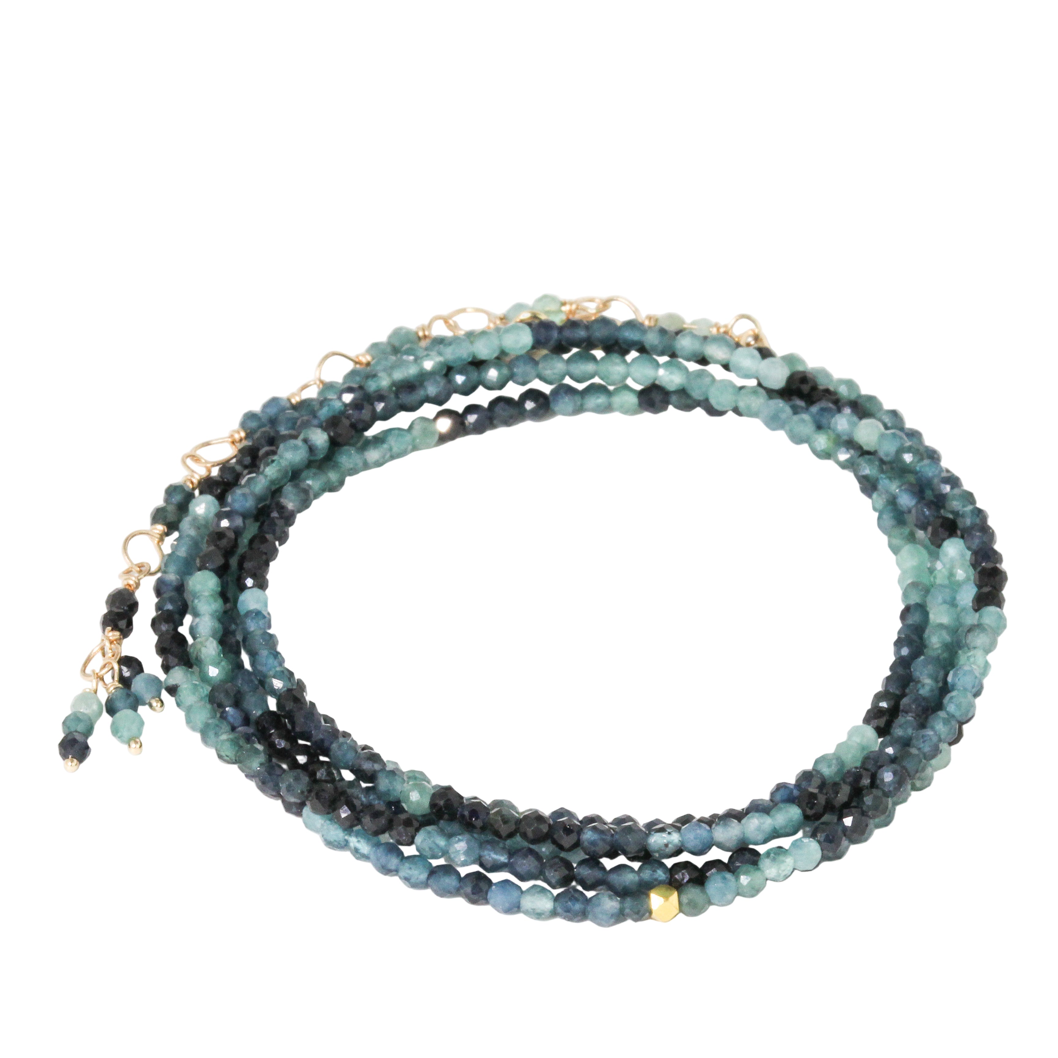 Ombre Blue Tourmaline Wrap