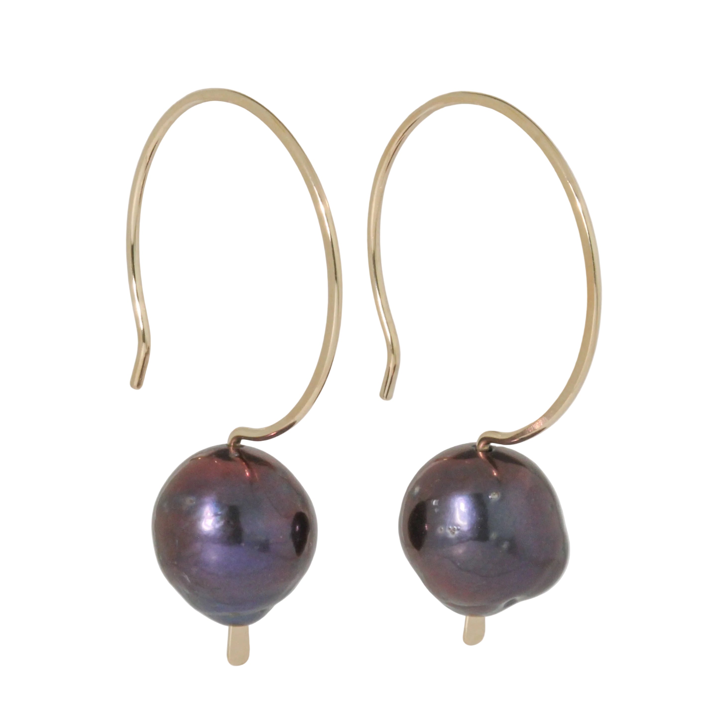 Cleo Peacock Pearl Hook Earrings