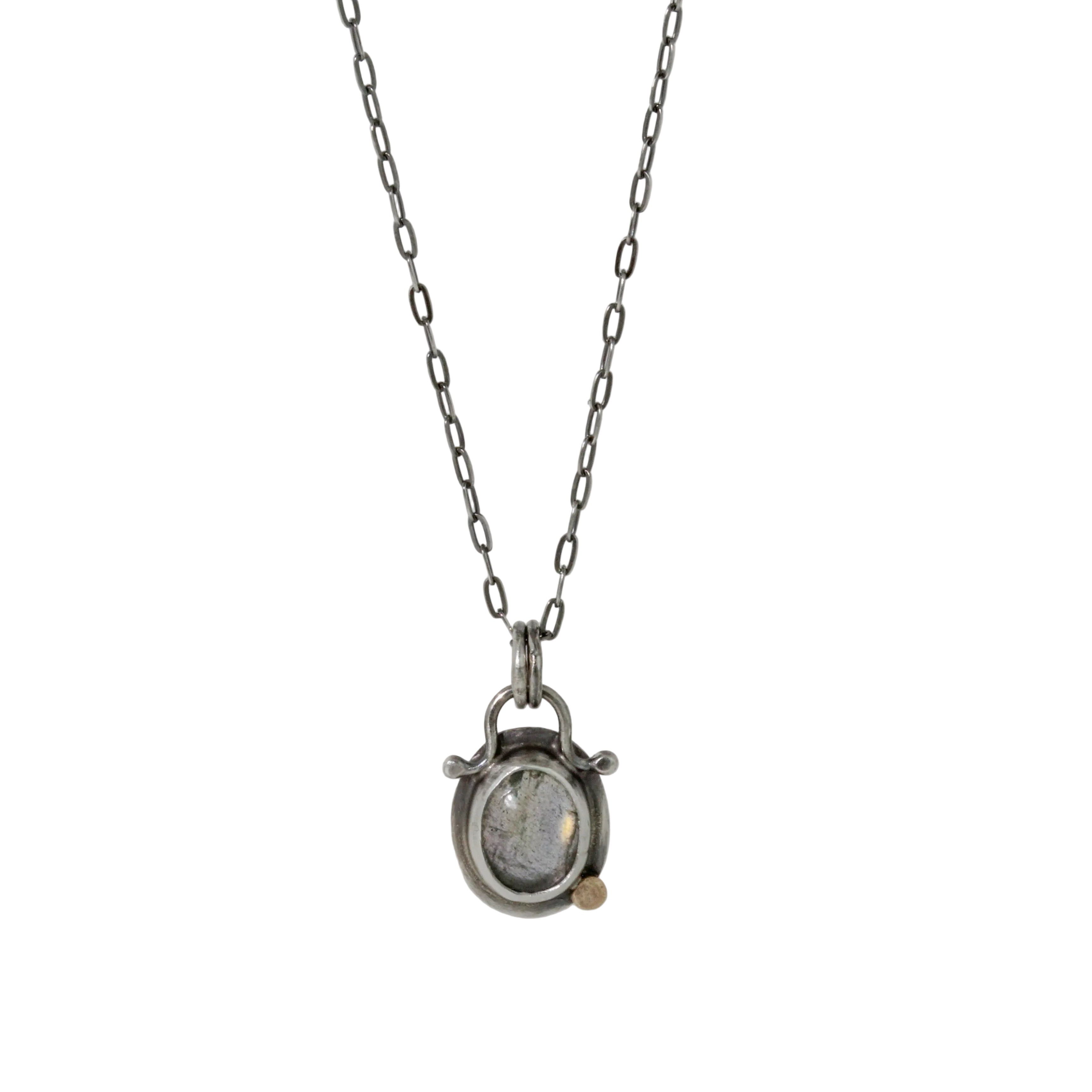 Tiny Labradorite Necklace