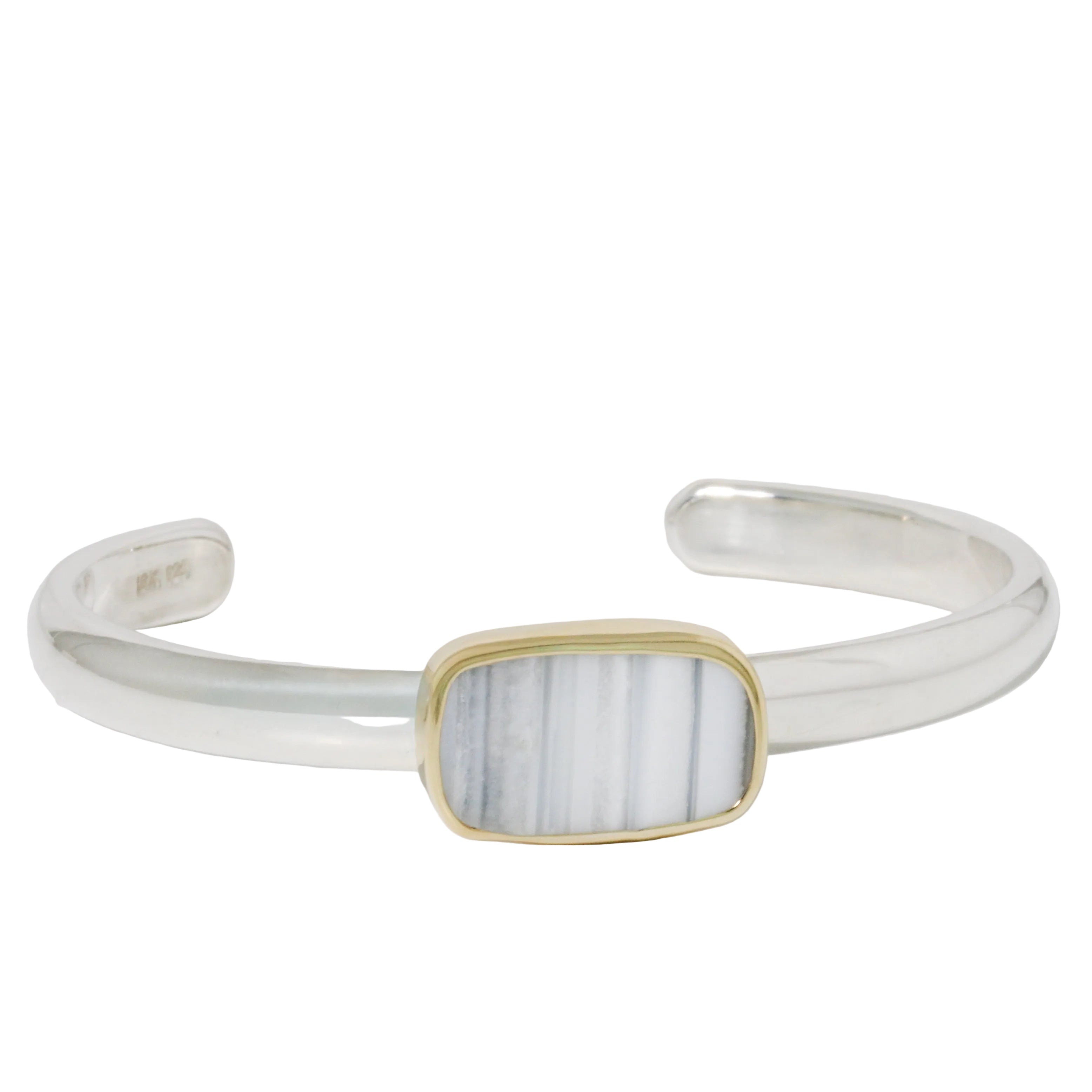 White Opal Cuff Bracelet
