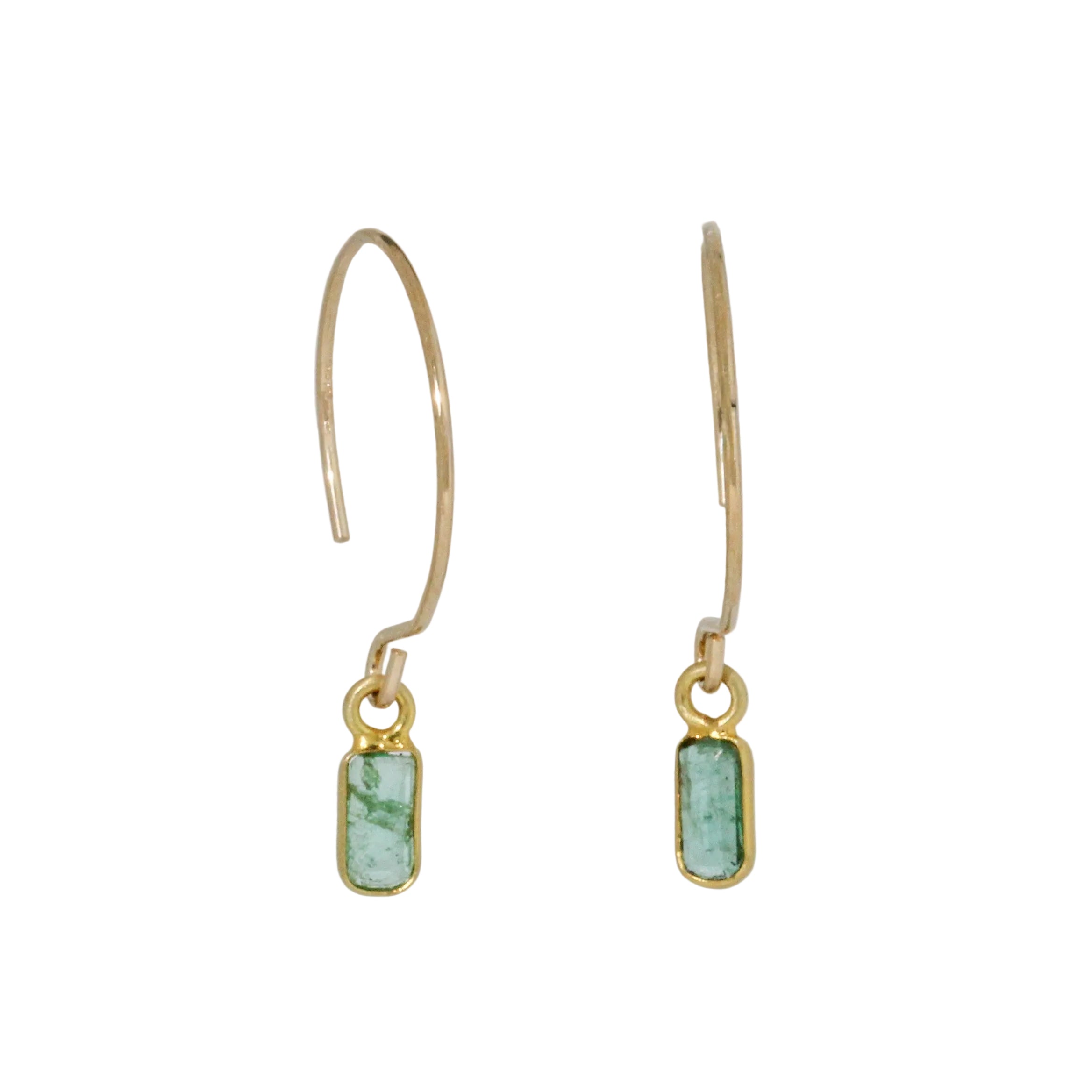 Mini Emerald Earrings