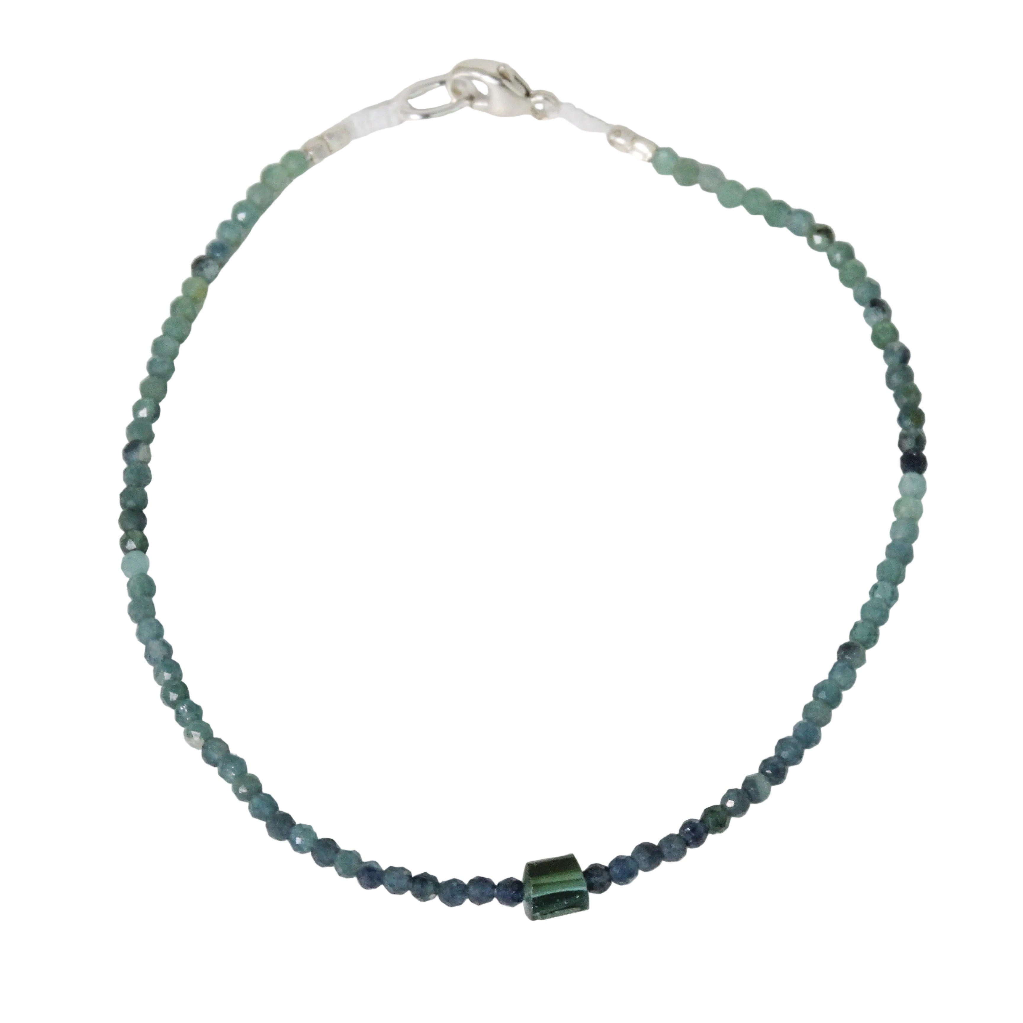 Blue + Green Tourmaline Bracelet