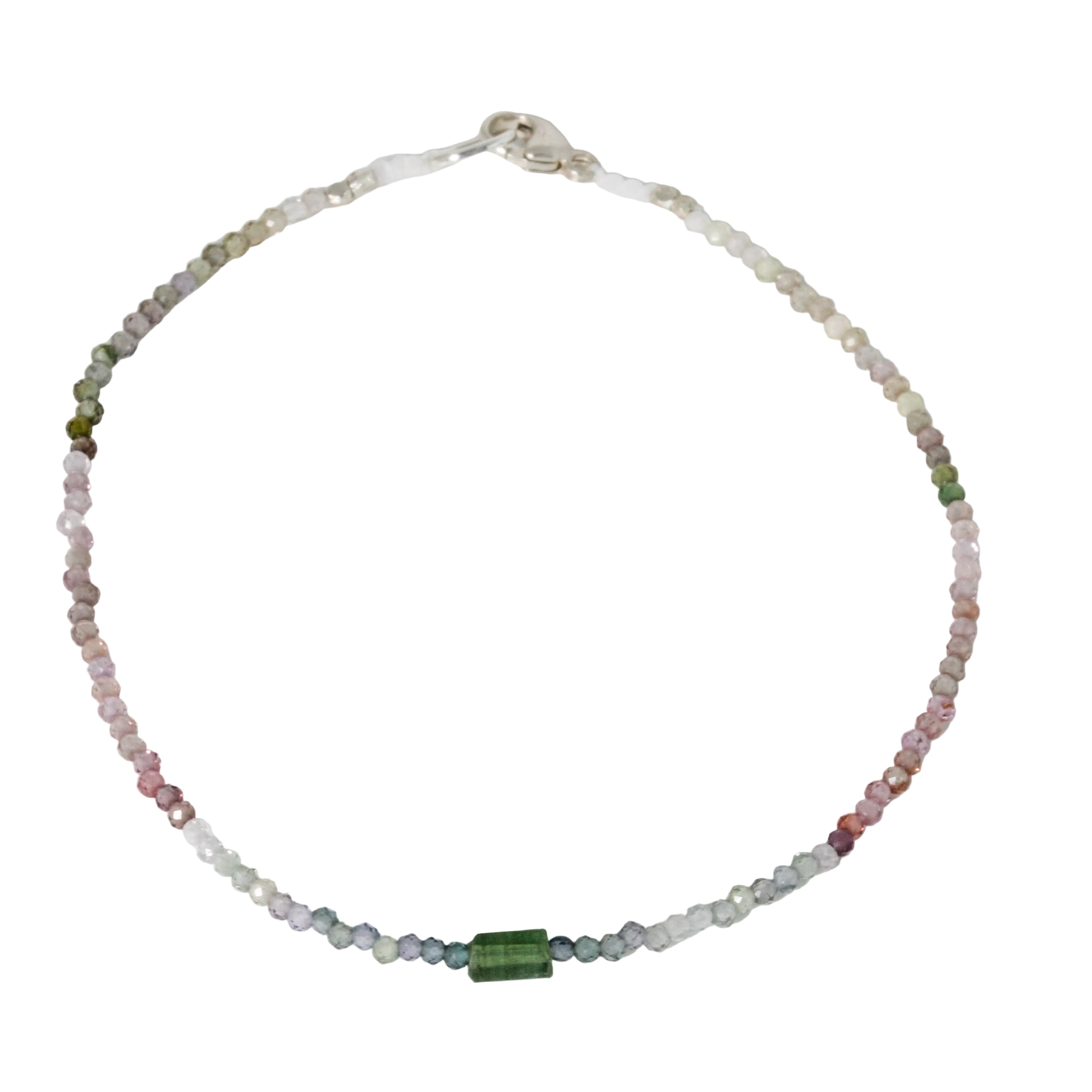 Multi Spinel + Green Tourmaline Bracelet