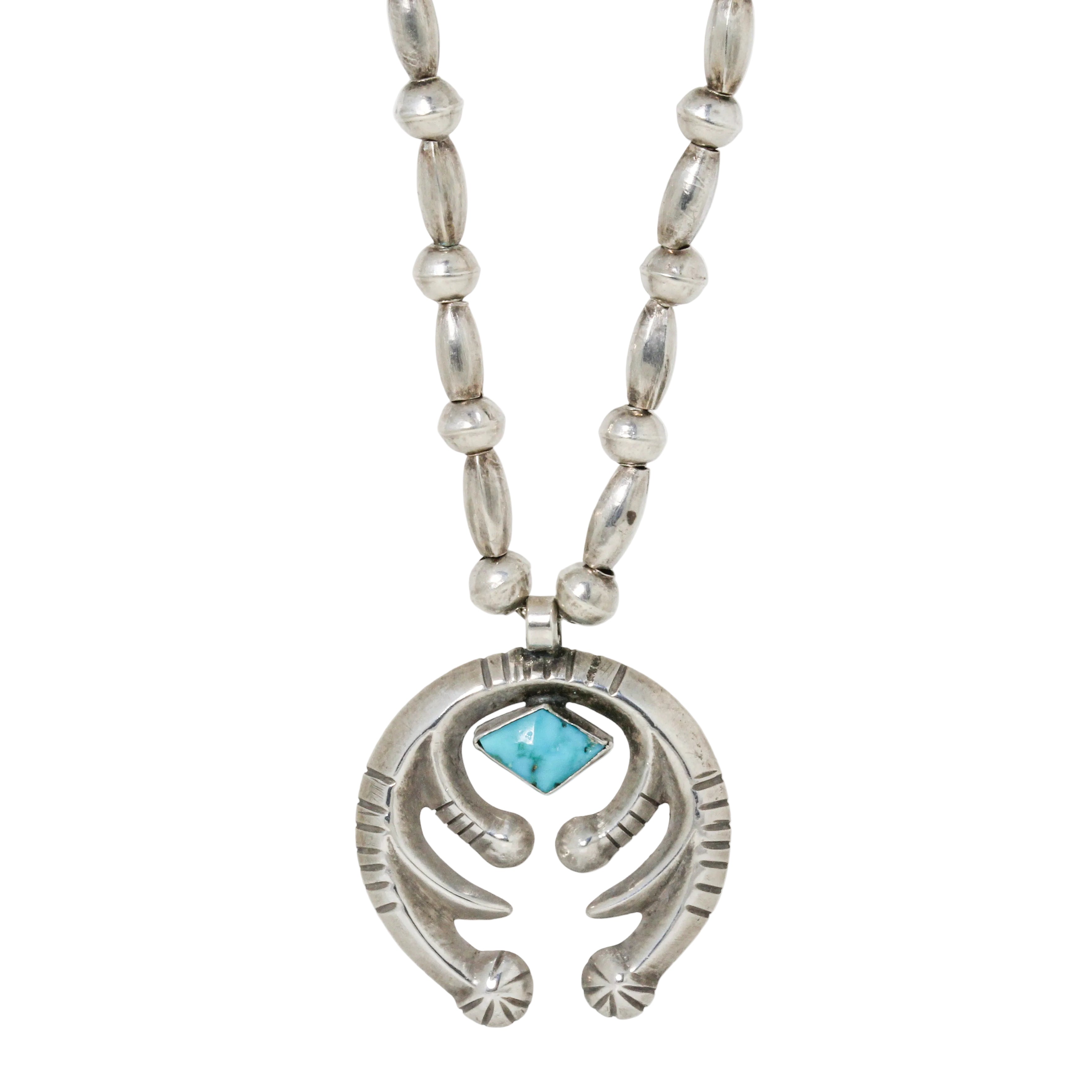 Vintage Turquoise Naja Necklace