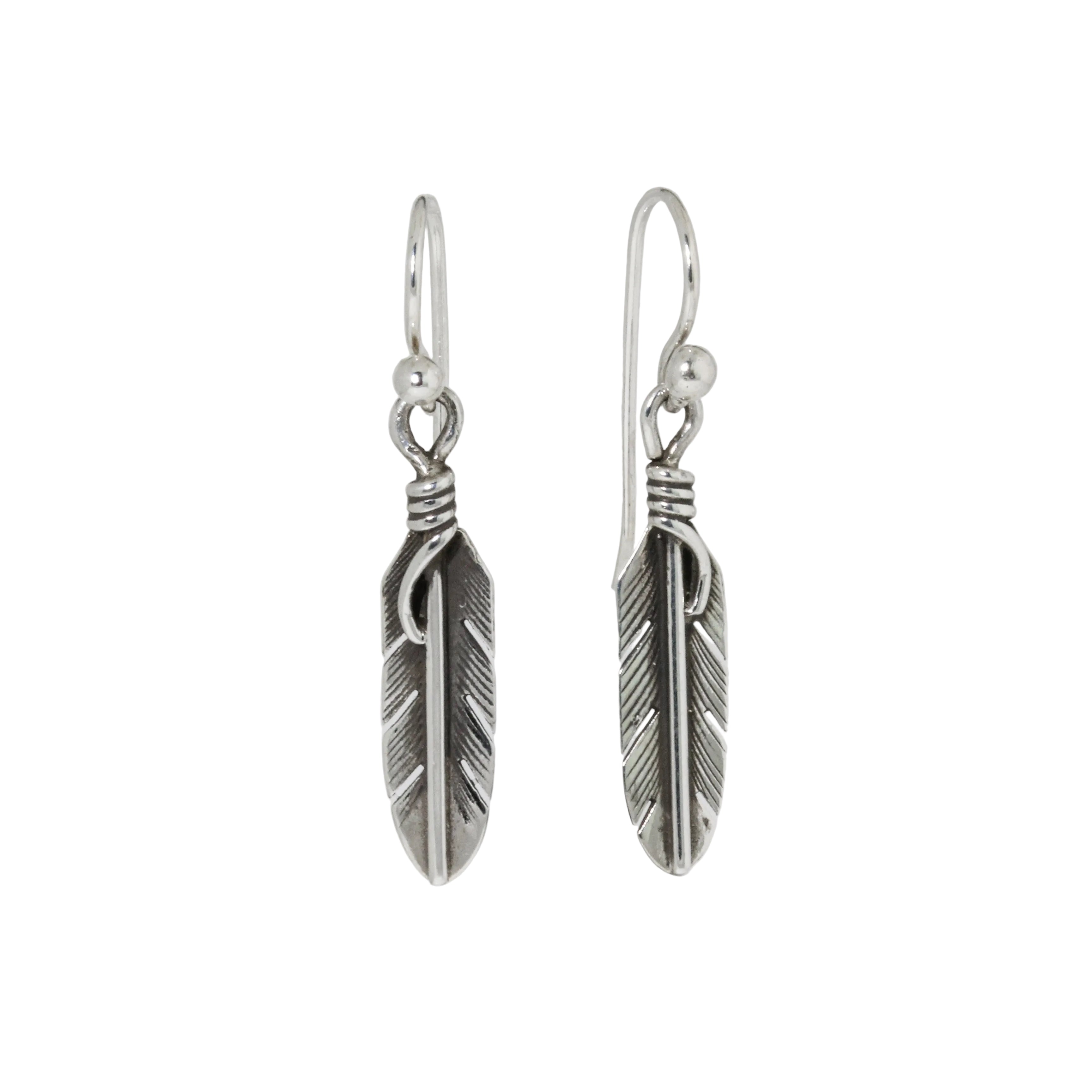 Mini Feather Earrings by Lena Platero